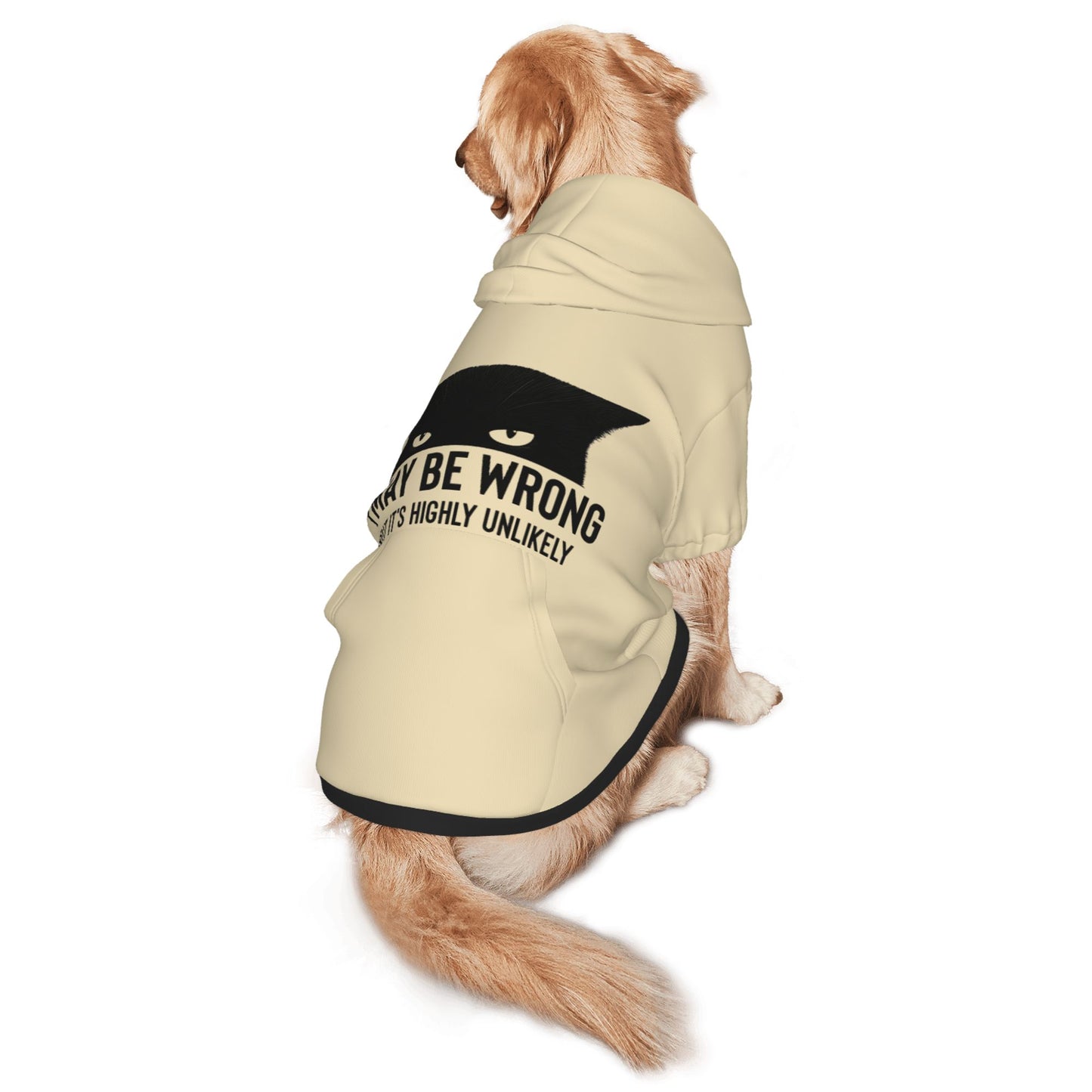 Black Cat Quote Dog Hoodie