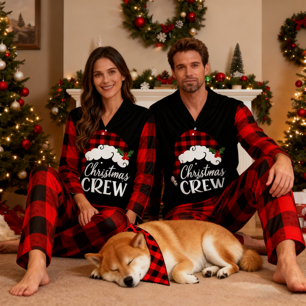 Holiday Red Plaid Matching Pajamas