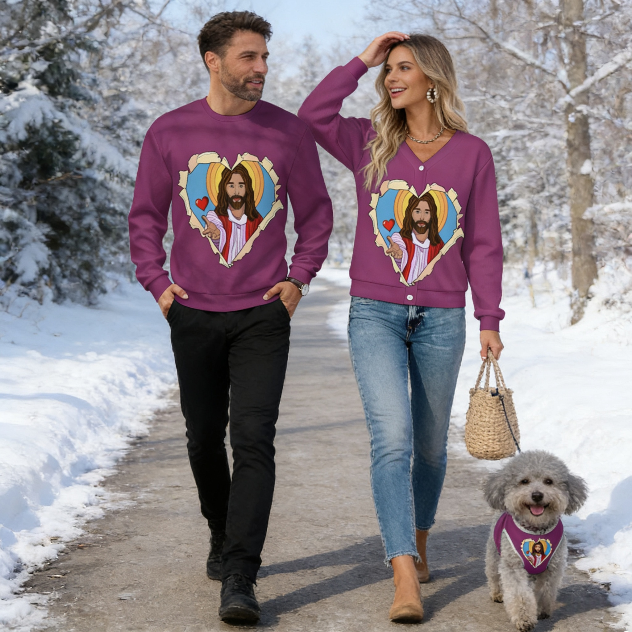 Jesus Love Heart Sweater