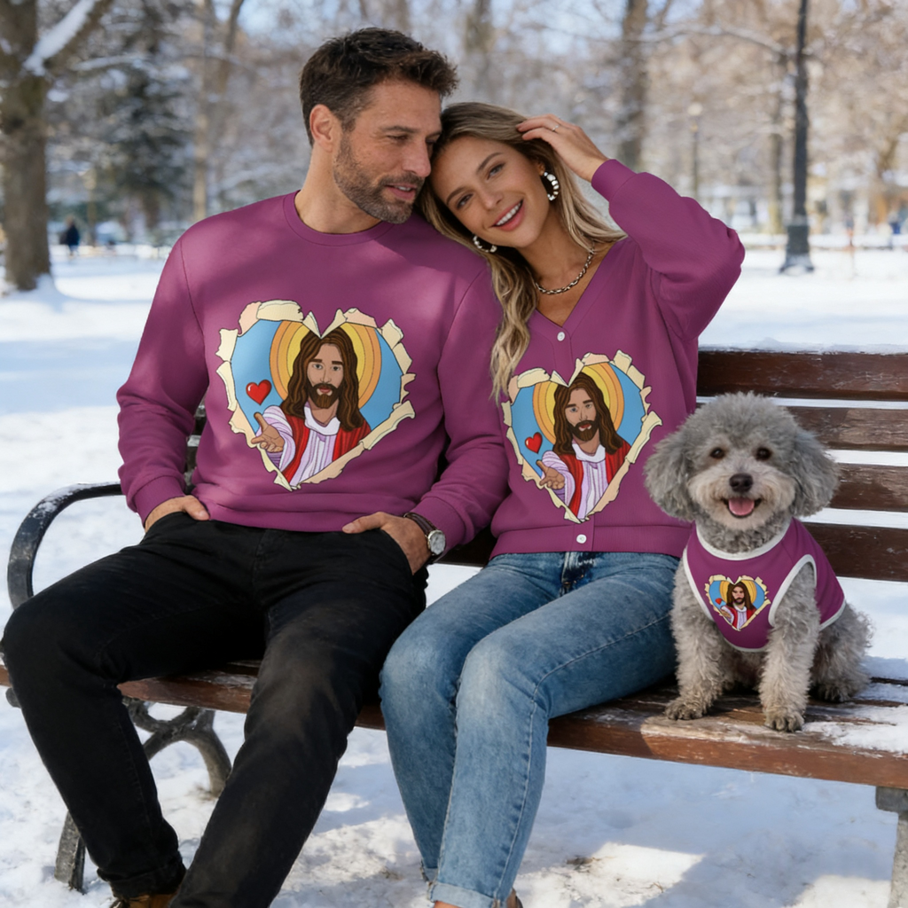 Jesus Love Heart Sweater