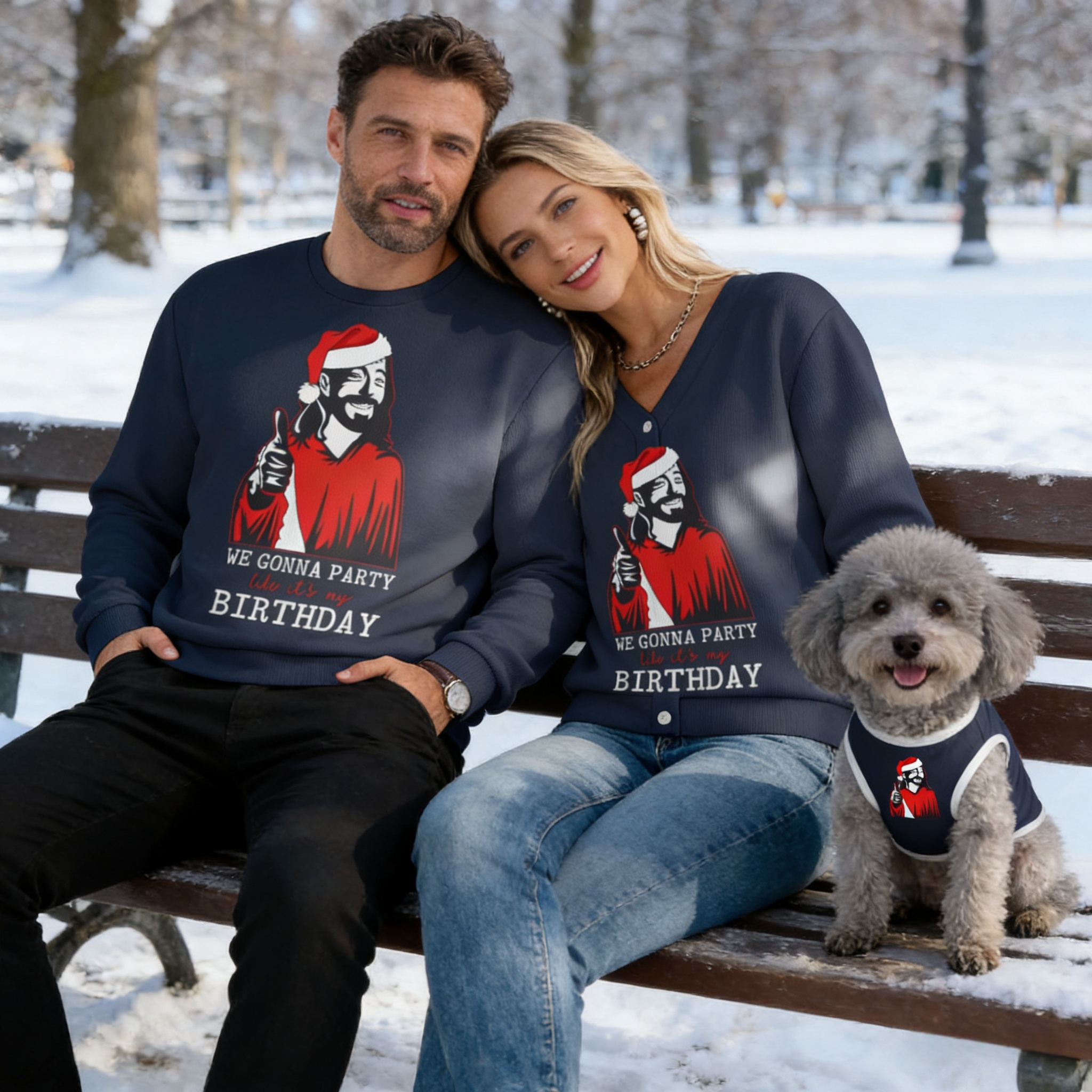 Santa Birthday Bash Sweater