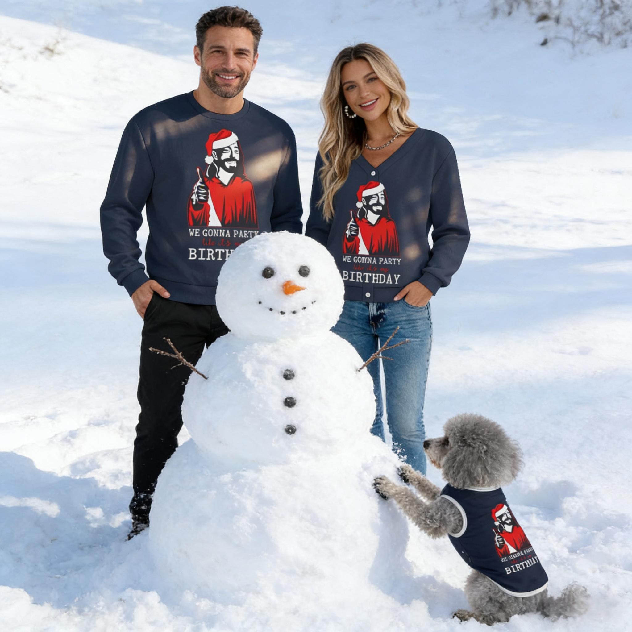 Santa Birthday Bash Sweater