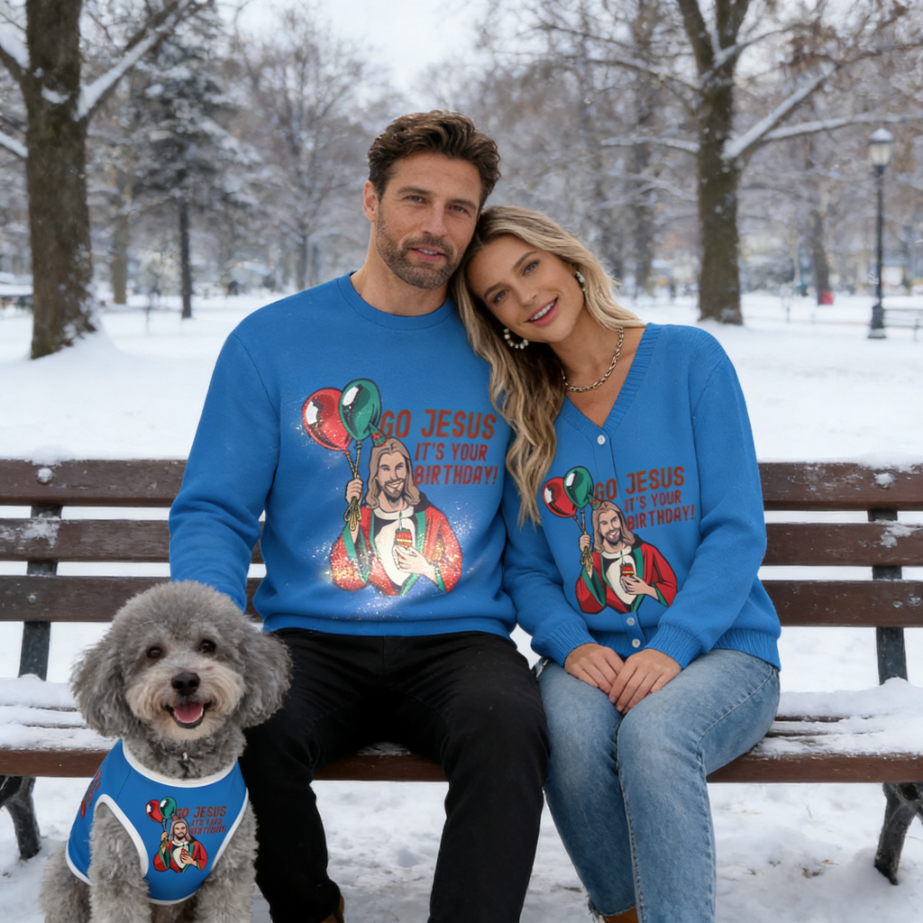 Go Jesus Merry Birthday Sweater