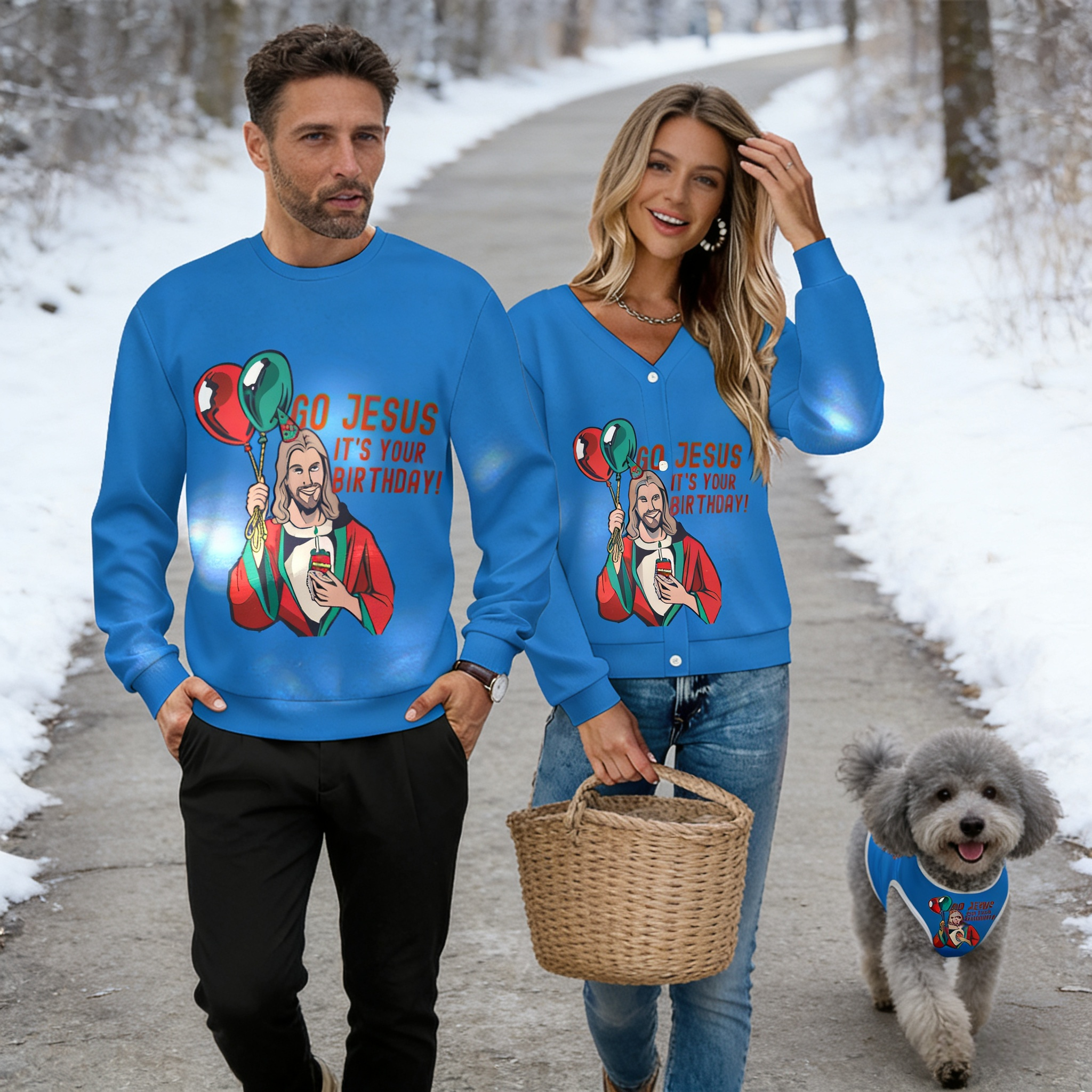 Go Jesus Merry Birthday Sweater