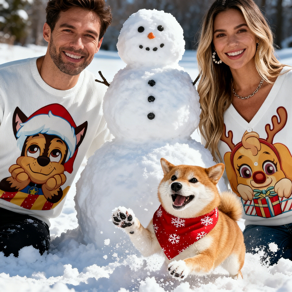 Holiday Cute Puppy Christmas Sweater