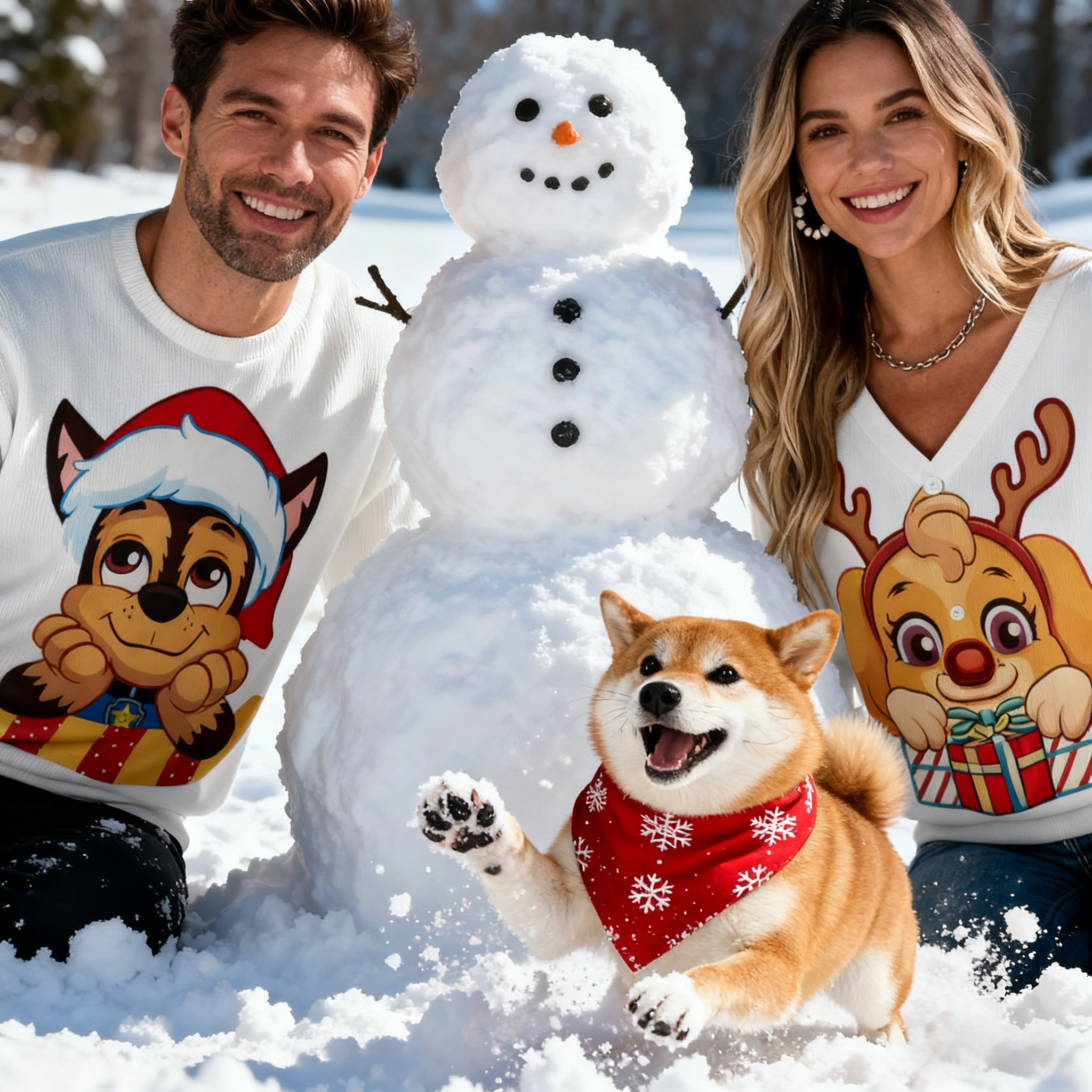 Holiday Cute Puppy Christmas Sweater