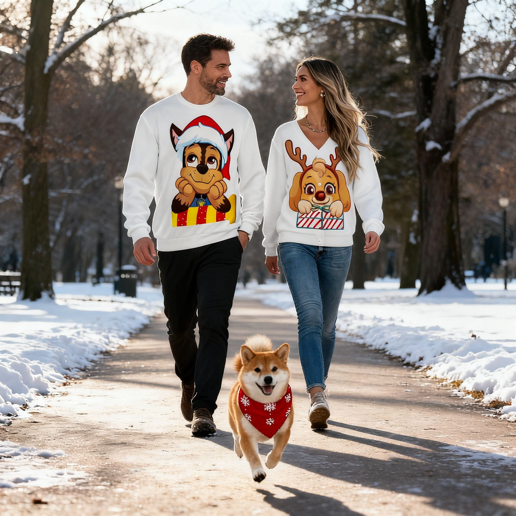 Holiday Cute Puppy Christmas Sweater