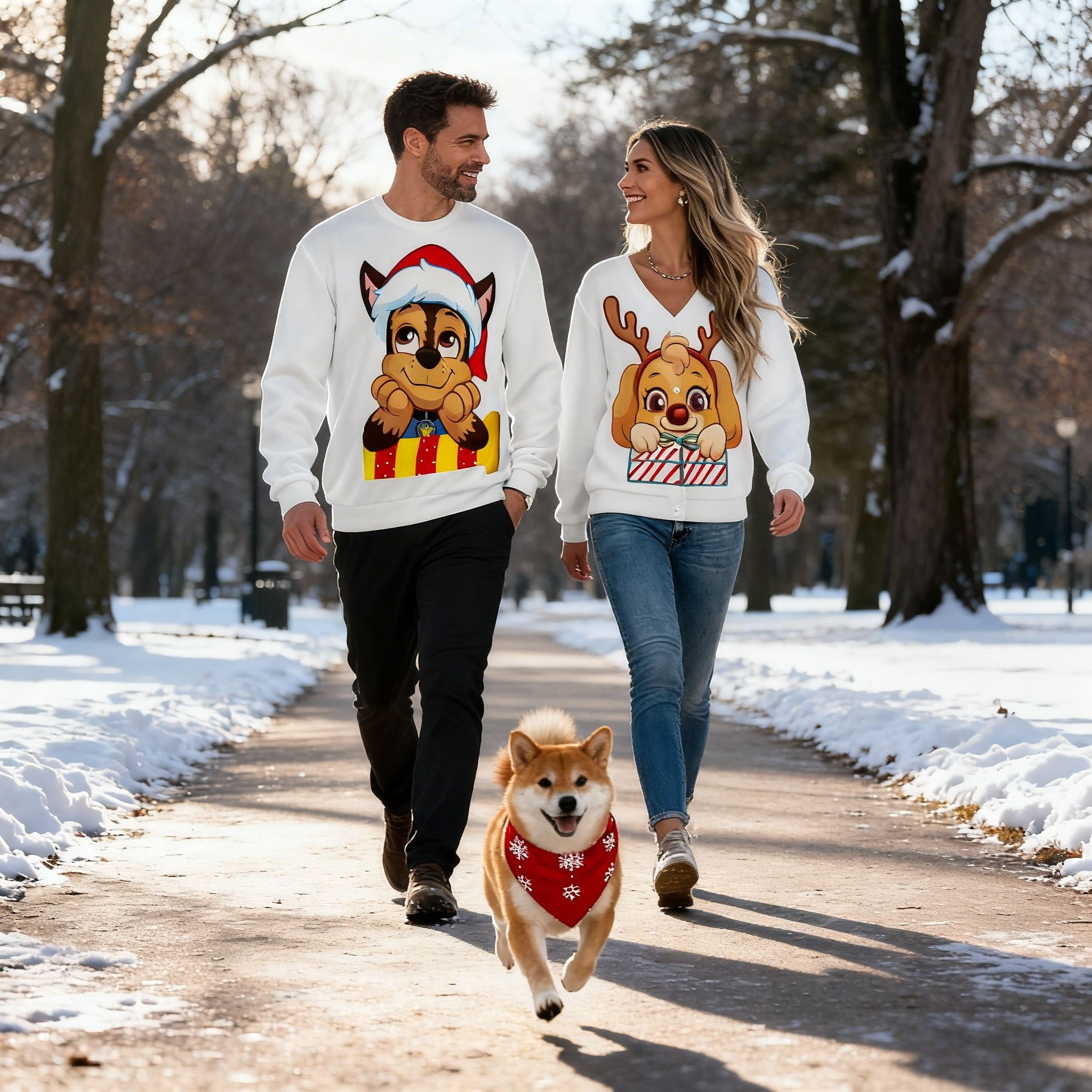 Holiday Cute Puppy Christmas Sweater