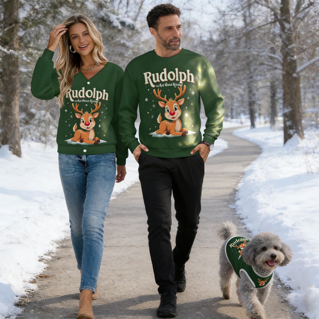 Rudolph Winter Sparkle Matching Sweater