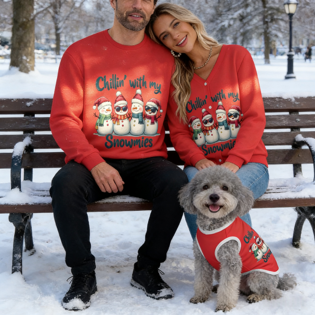 Snowmie Squad Matching Sweater