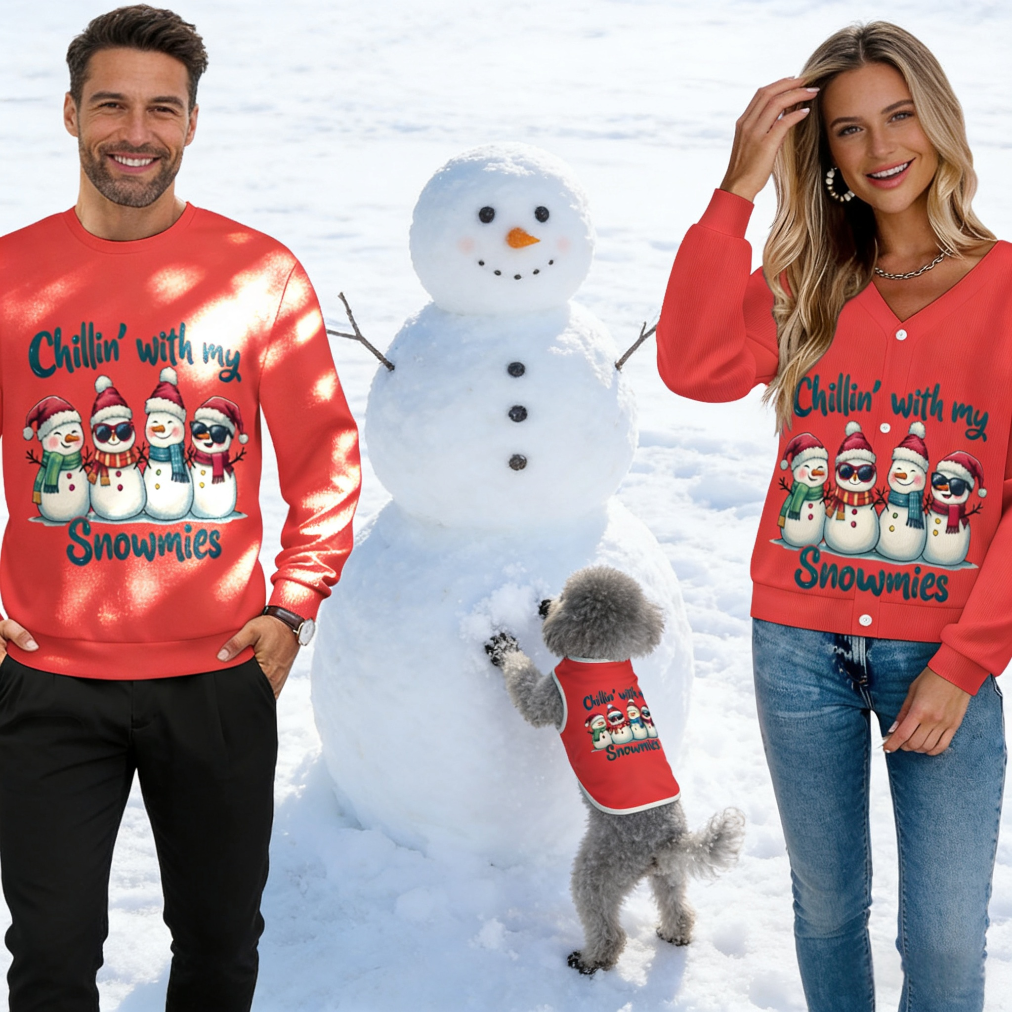 Snowmie Squad Matching Sweater