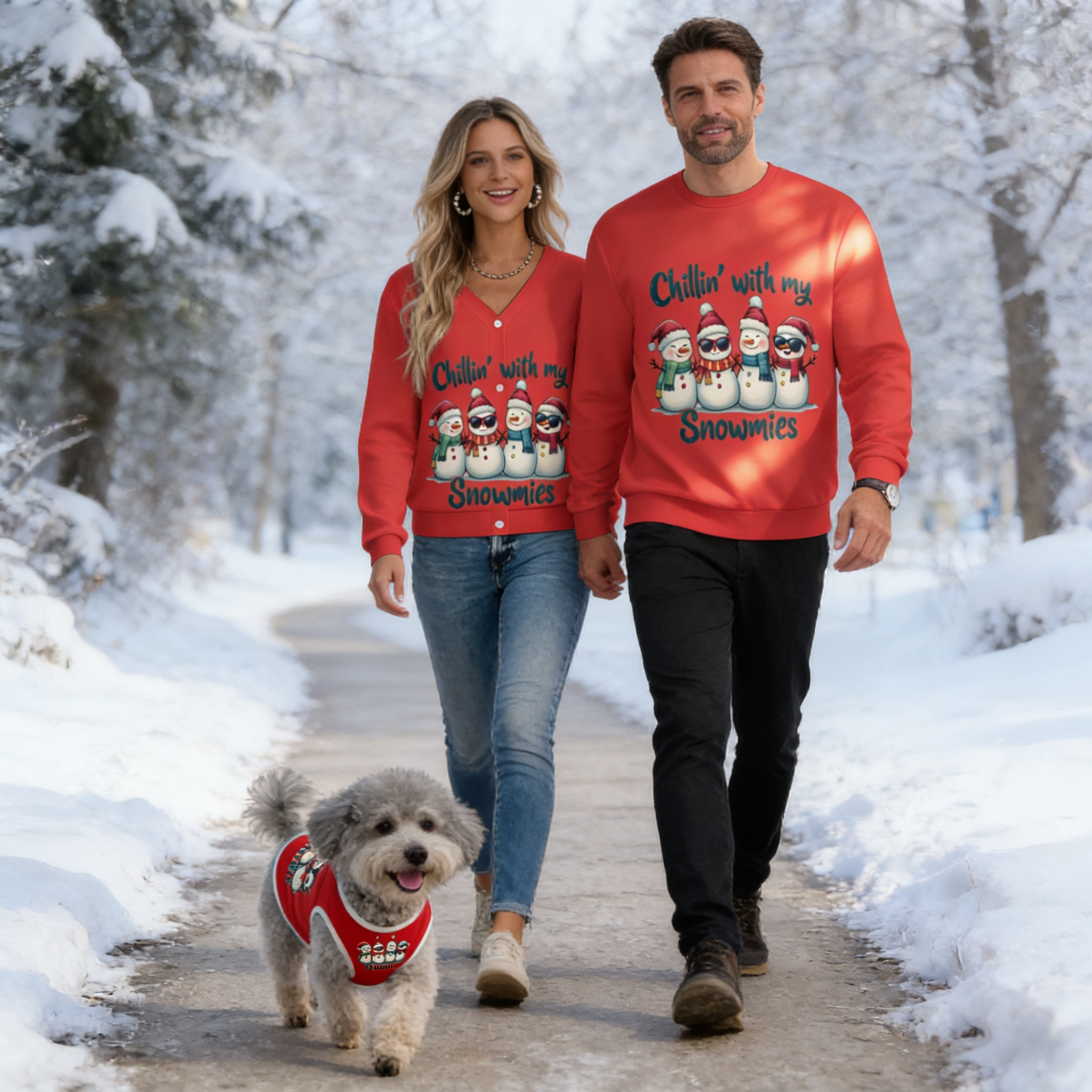 Snowmie Squad Matching Sweater