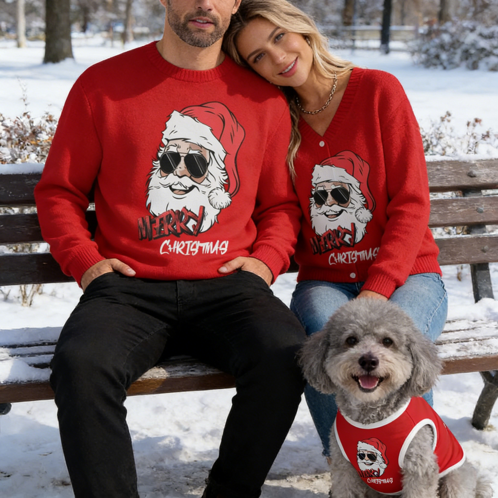 Cool Santa Shades Matching Sweater