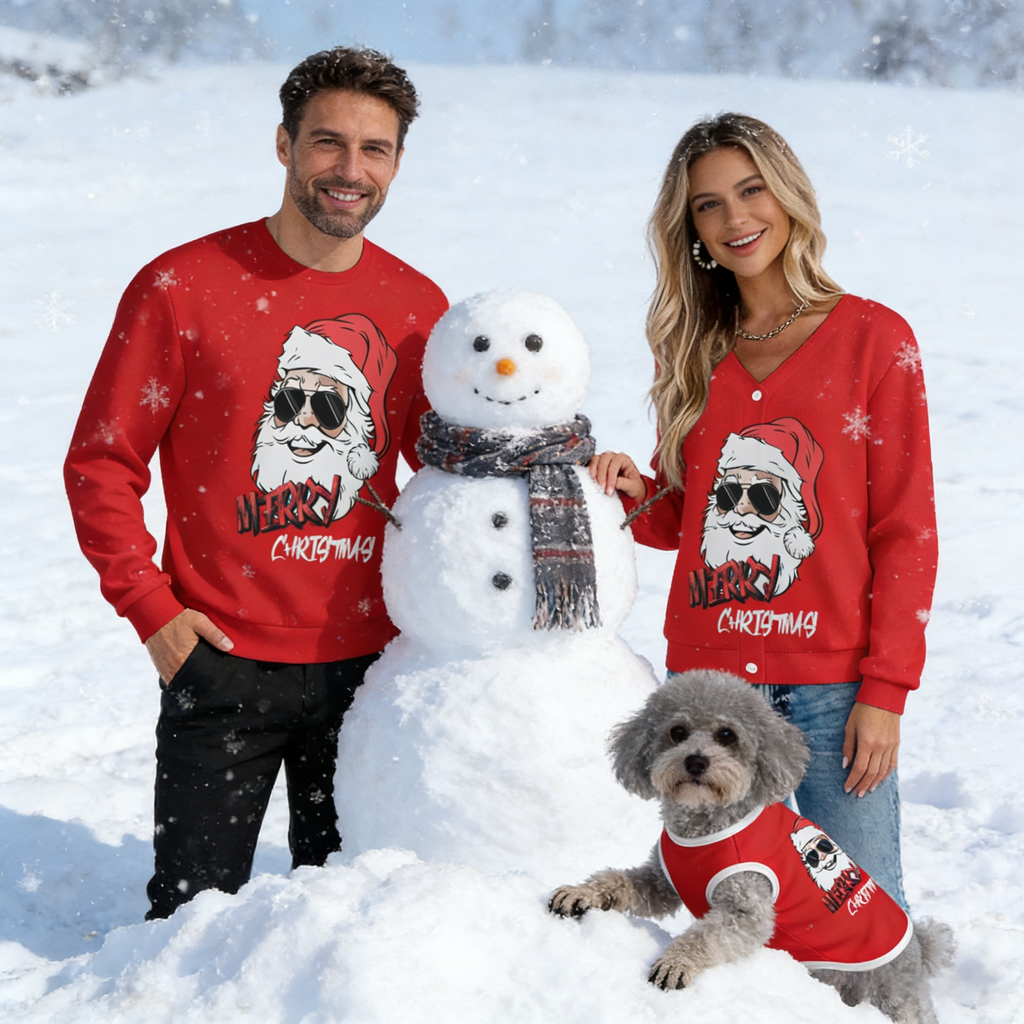 Cool Santa Shades Matching Sweater