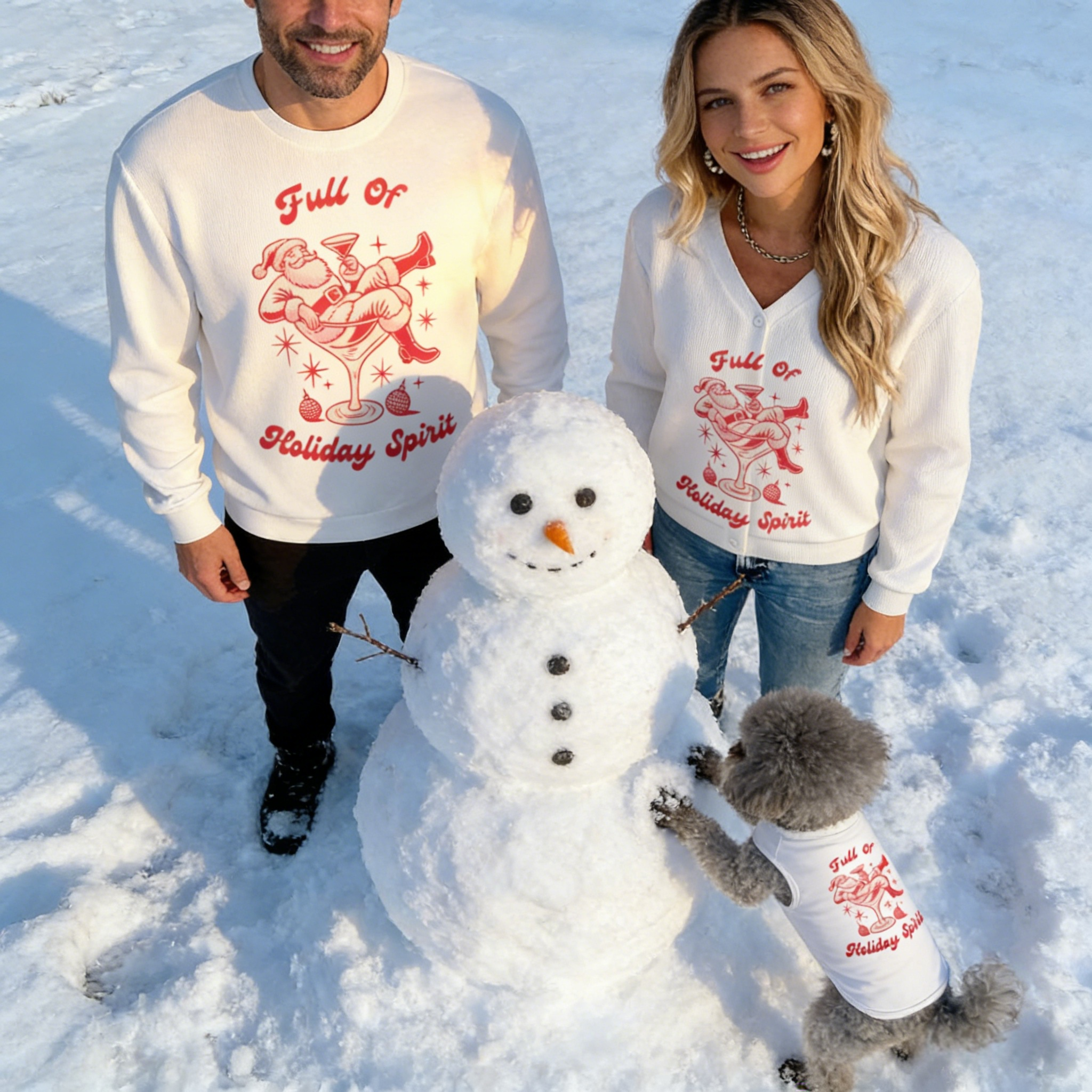 Holiday Cheer Martini Matching Sweater