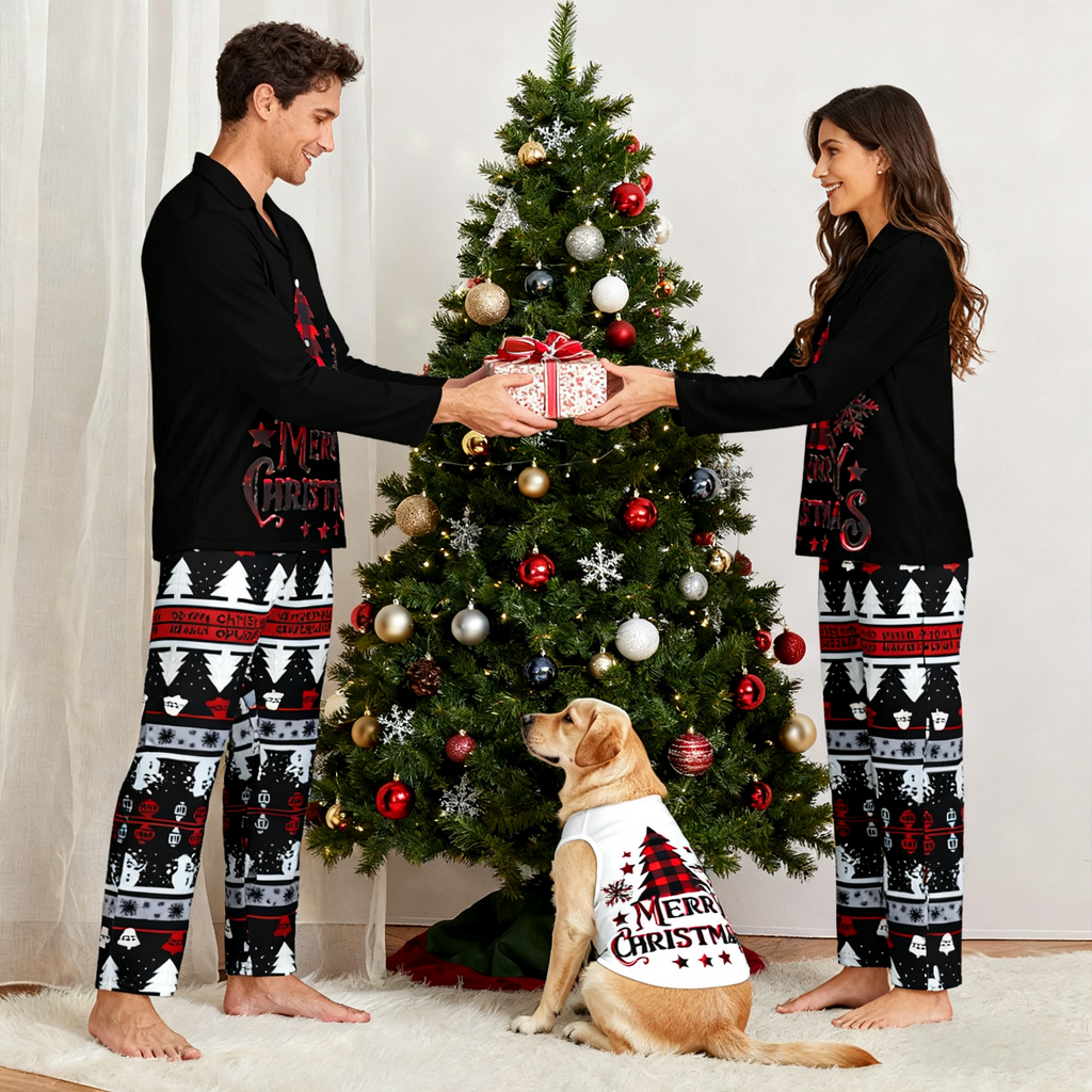 Holiday Christmas Tree Matching Pajamas