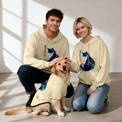 Blue Fox Dog Hoodie