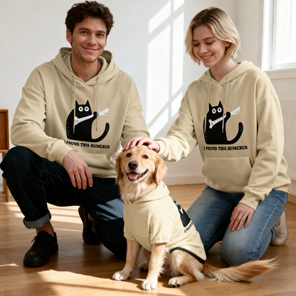 Black Cat Bone Dog Hoodie