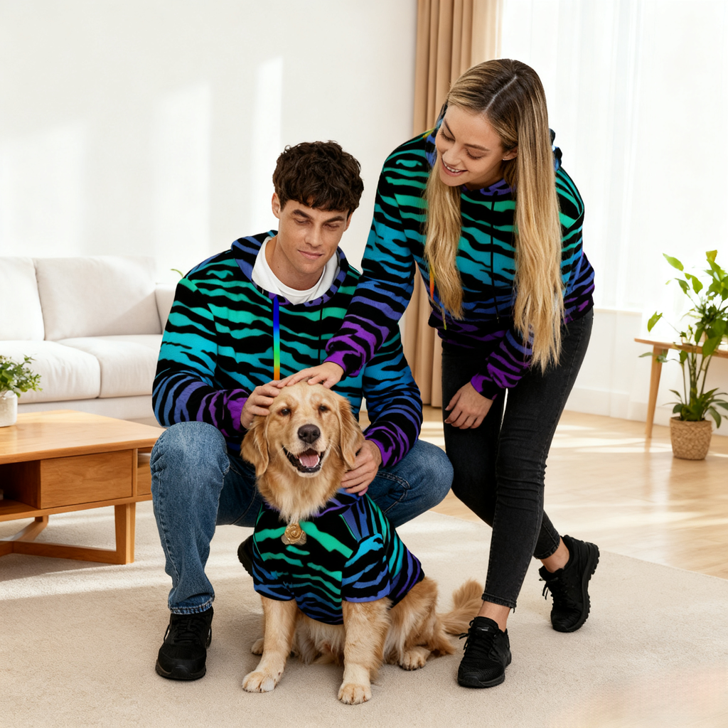 Neon Tiger Stripe Hoodie