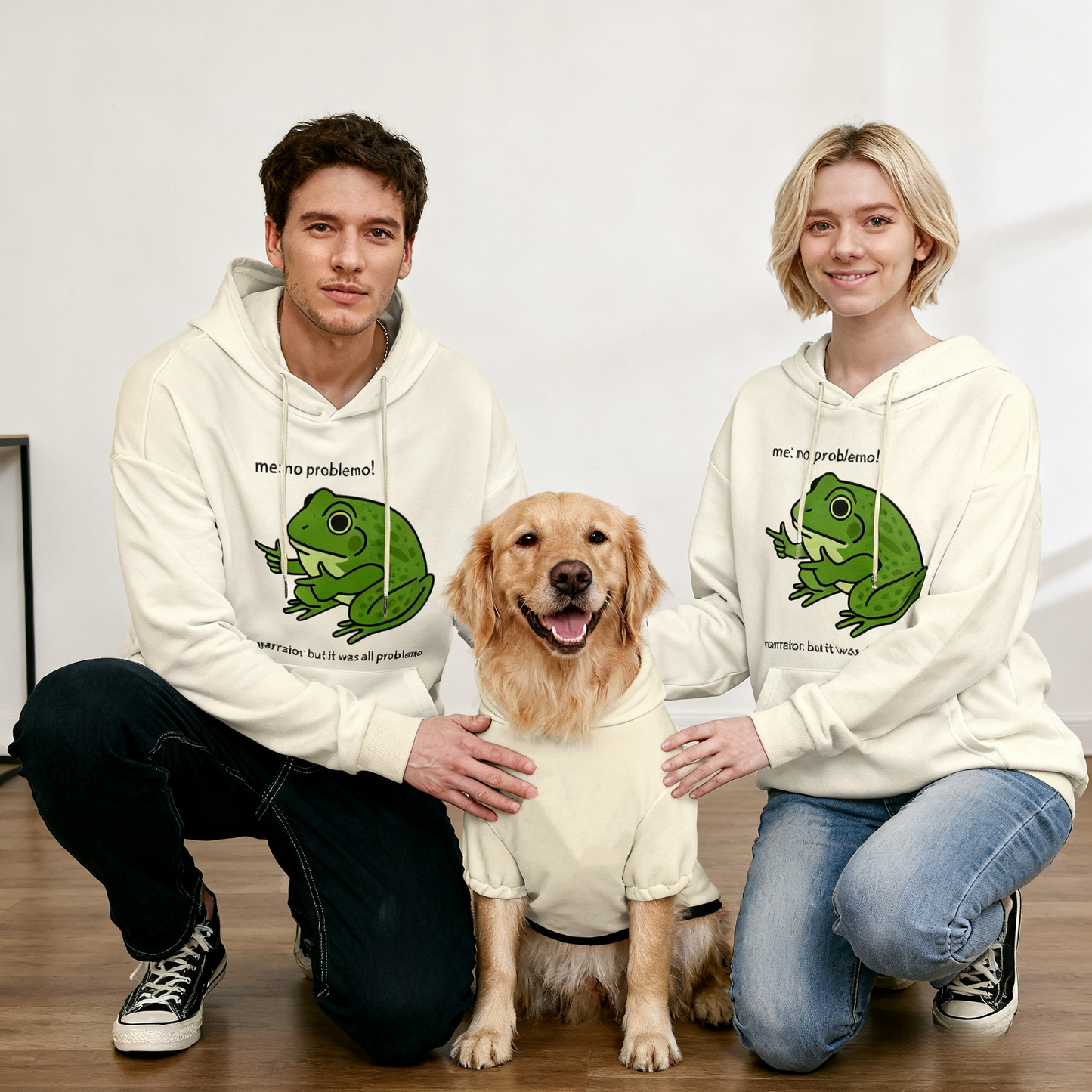 Funny Frog Meme Dog Hoodie
