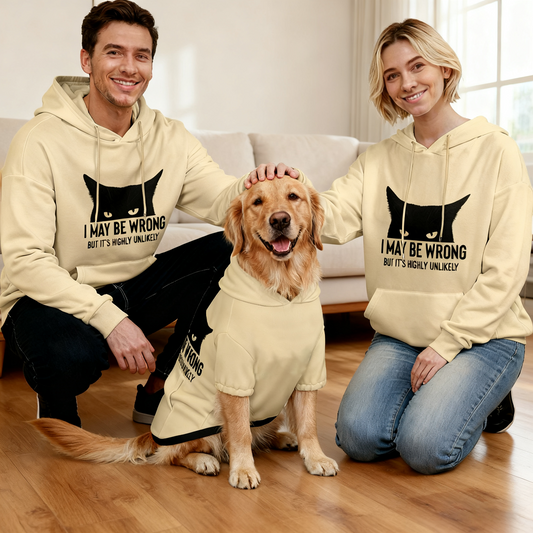 Black Cat Quote Dog Hoodie