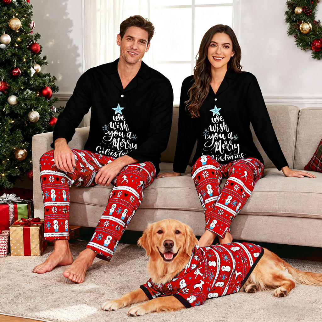 Holiday Merry Wishes Matching Pajamas