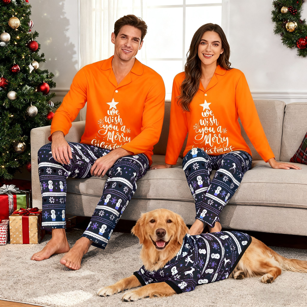Holiday Merry Wishes Matching Pajamas