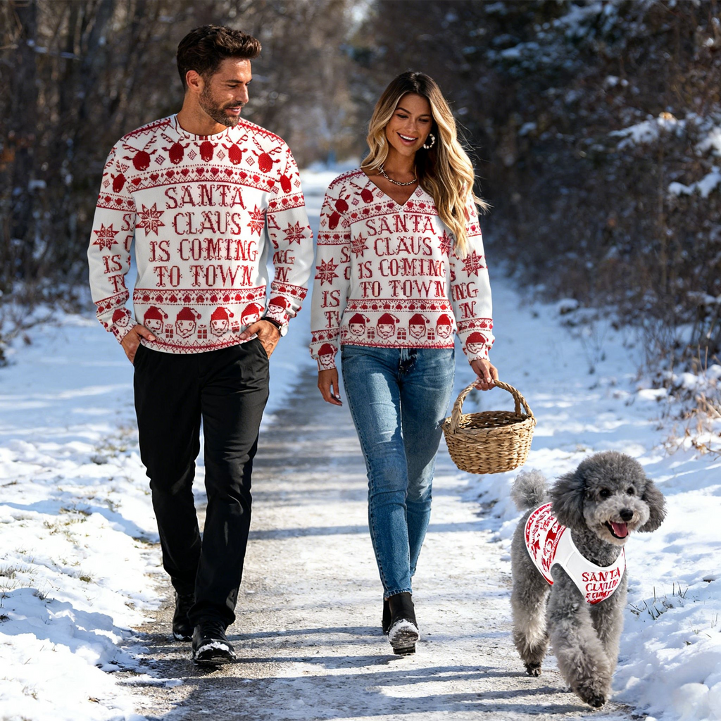 Holiday Santa Coming Sweater
