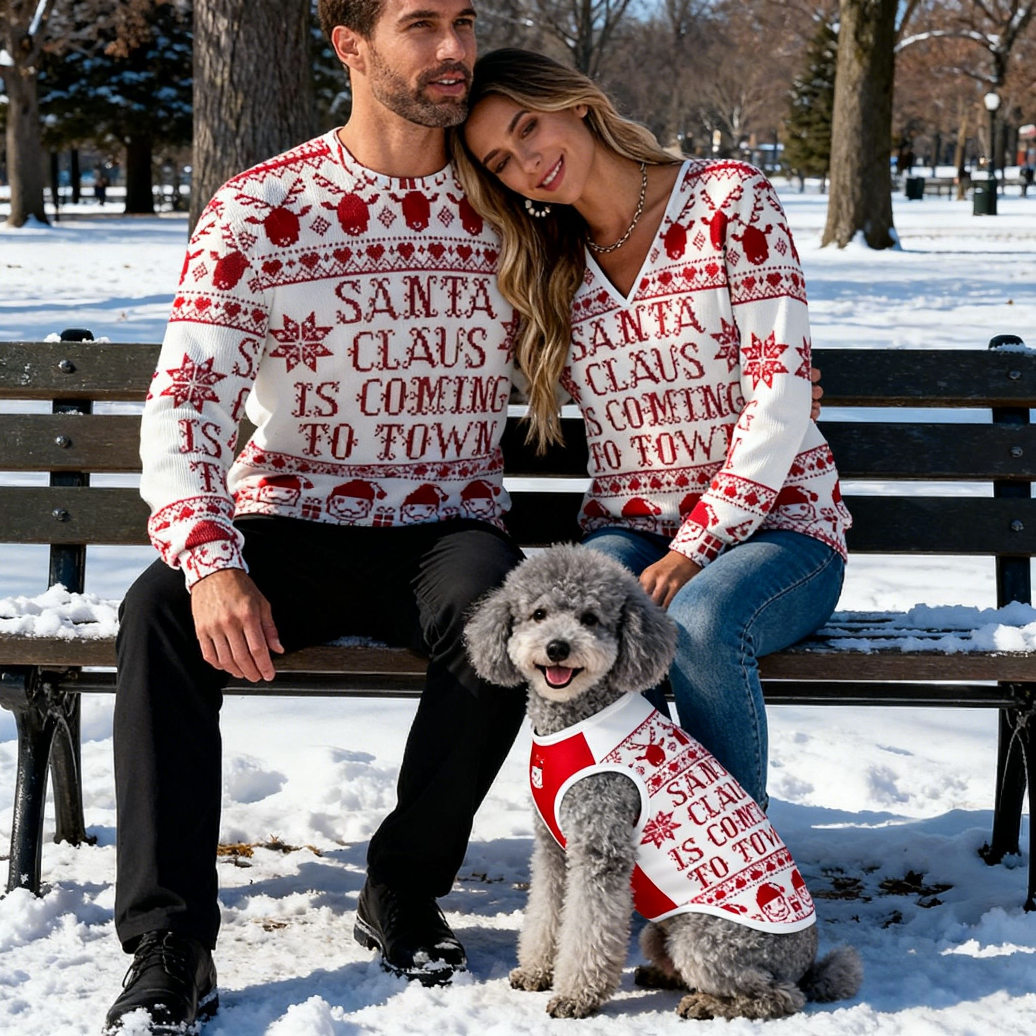 Holiday Santa Coming Sweater