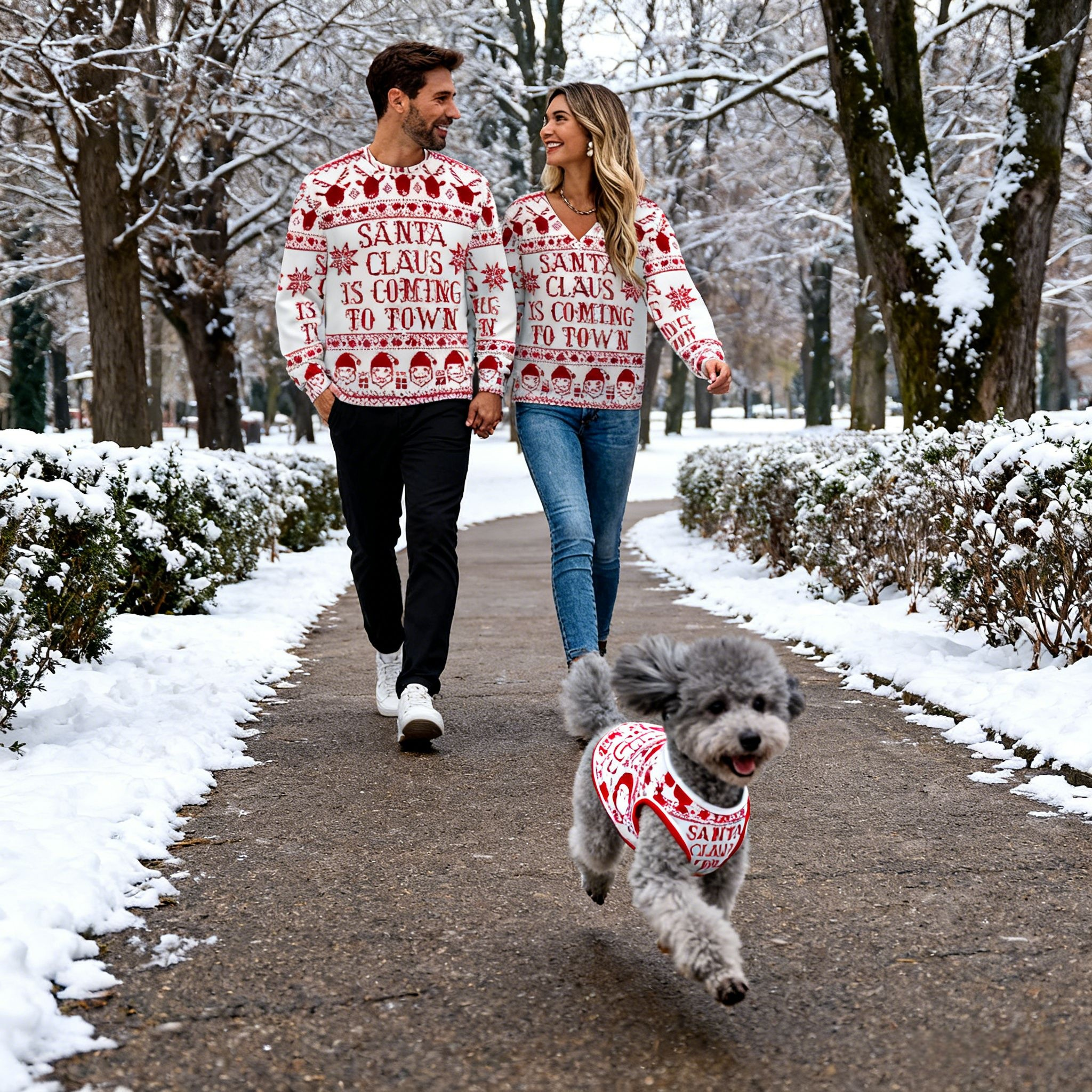 Holiday Santa Coming Sweater