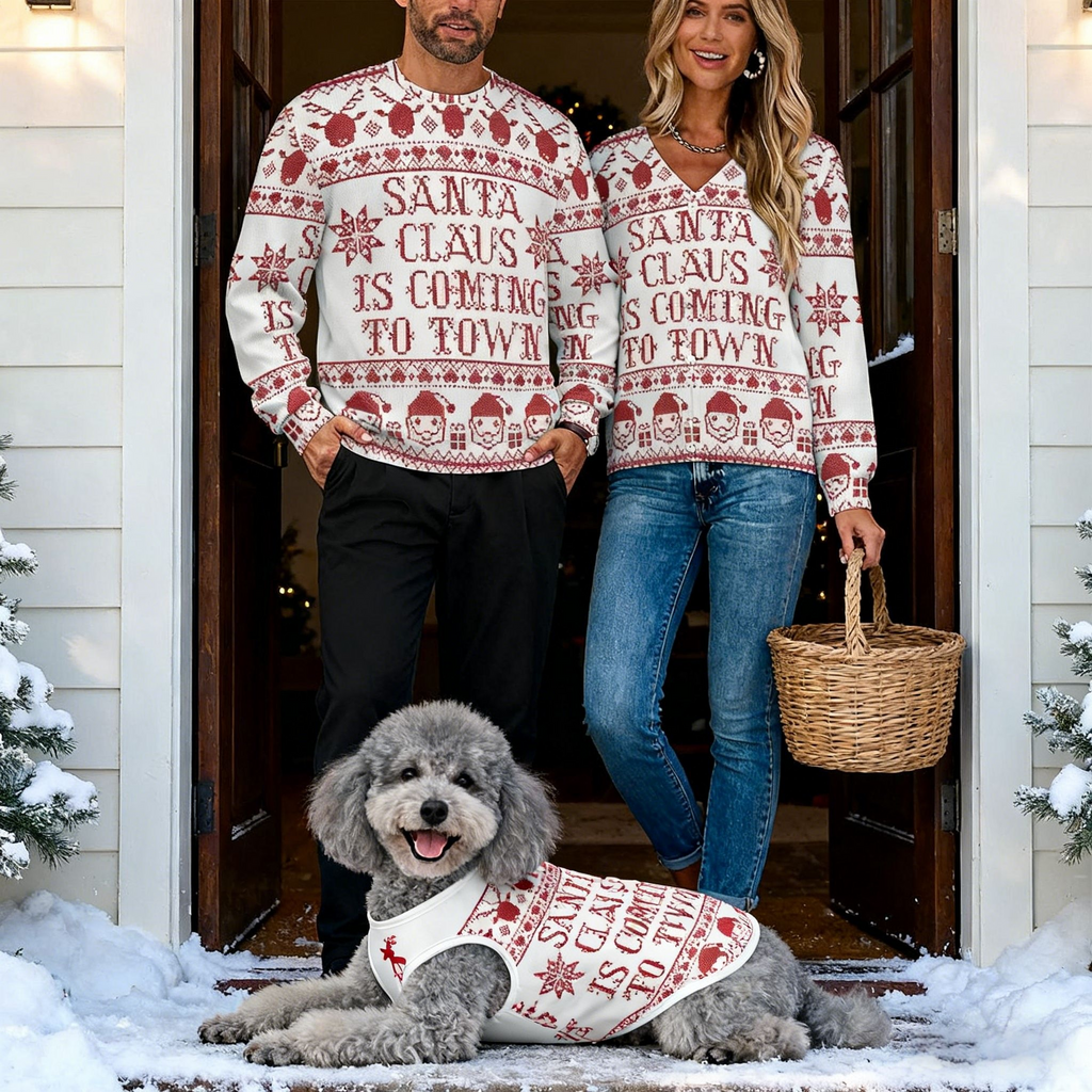 Holiday Santa Coming Sweater