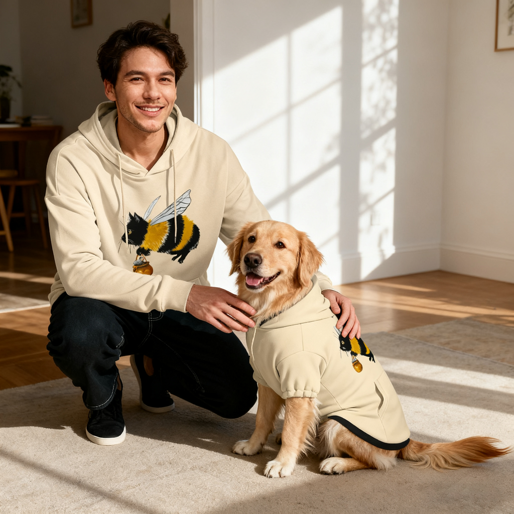 Bee Cat Dog Hoodie