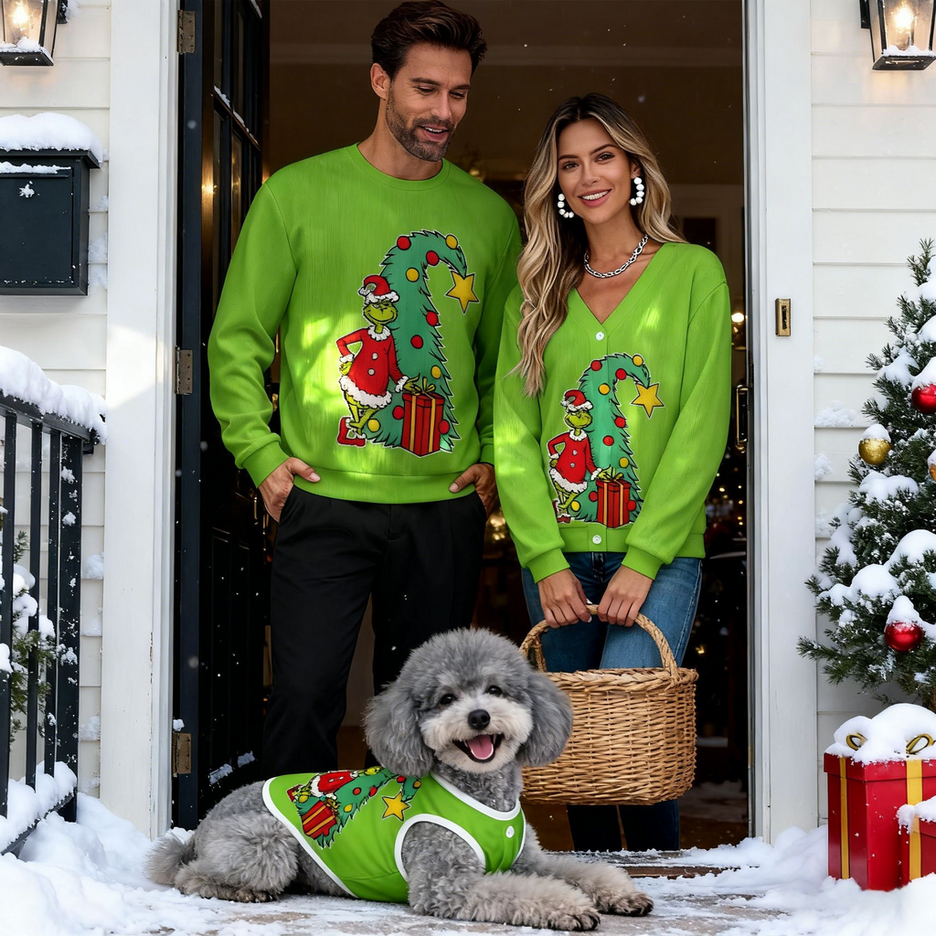 Green Grinch Tree Sweater