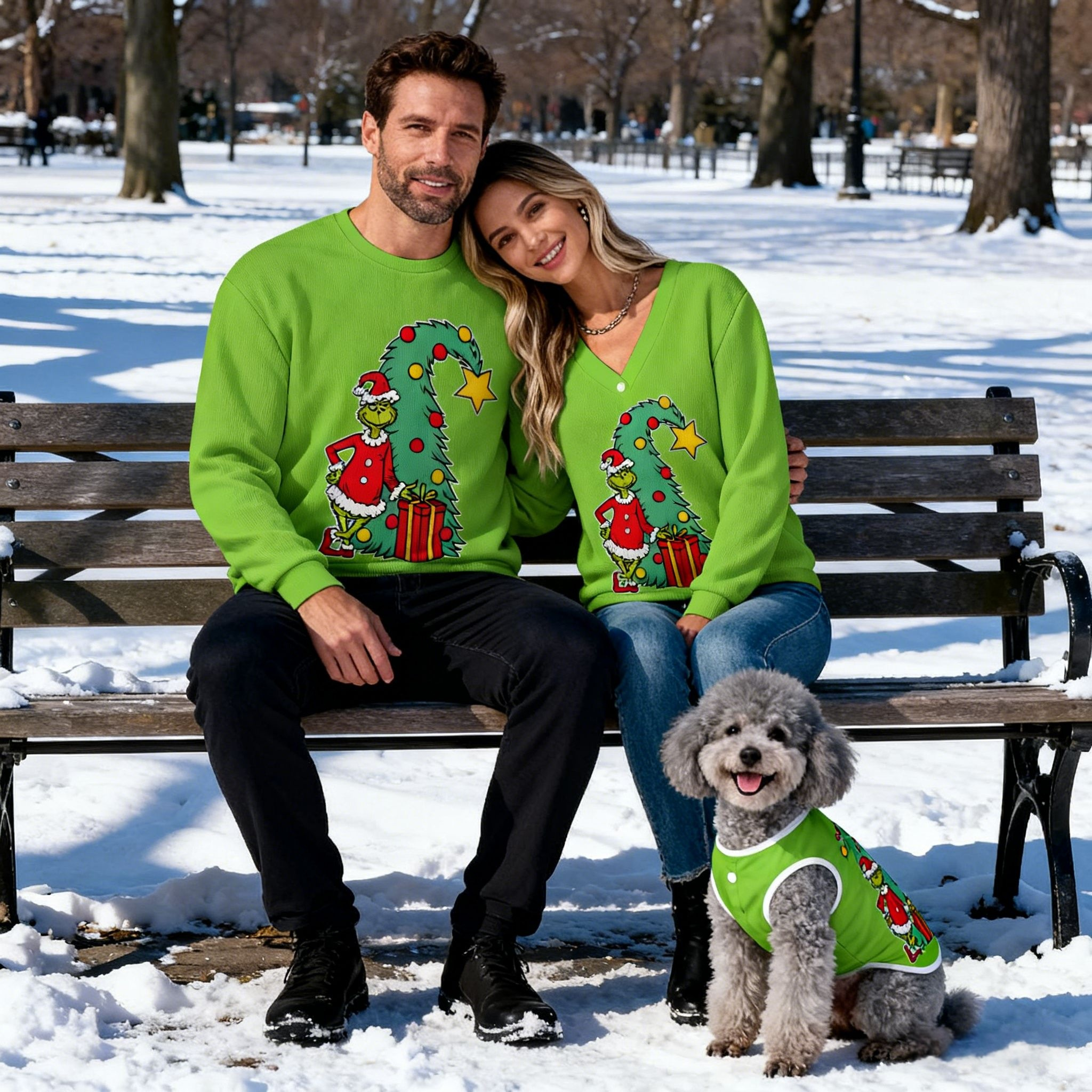 Green Grinch Tree Sweater