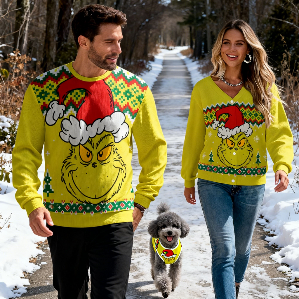 Grinch Yellow Sweater