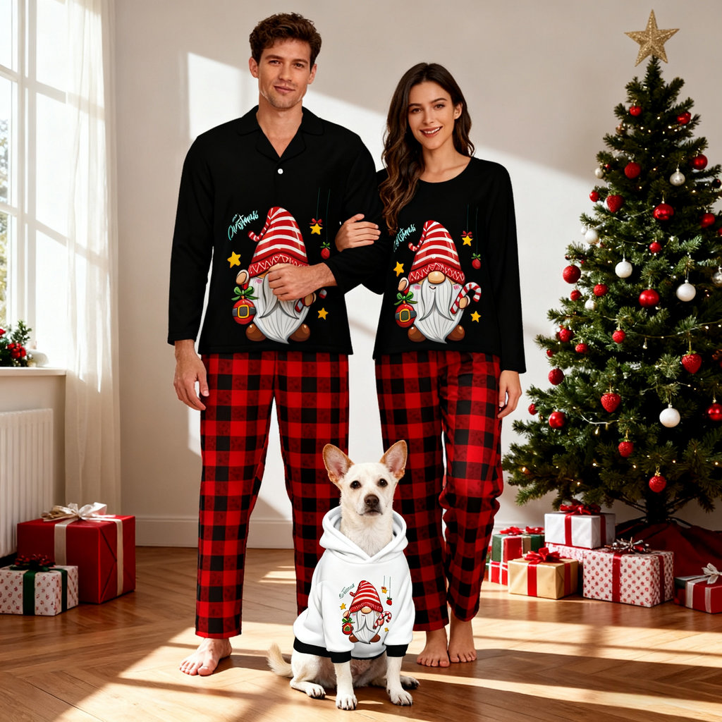 Holiday Festive Gnome Matching Pajamas