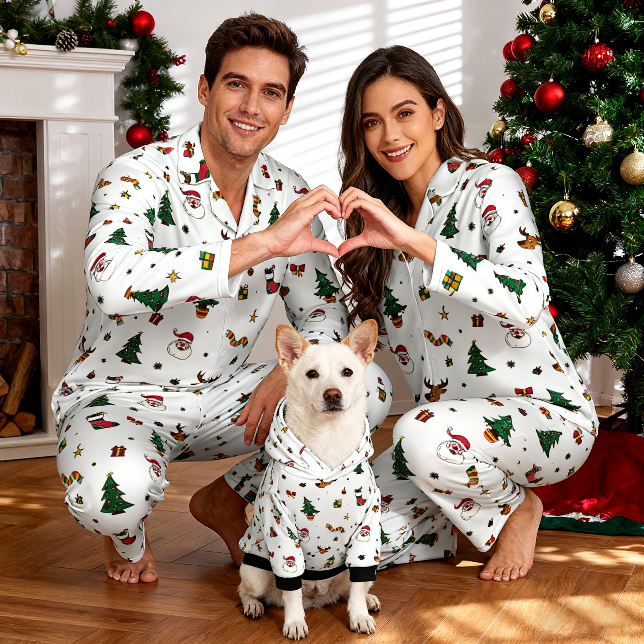 Holiday Cheerful Icons Matching Pajamas