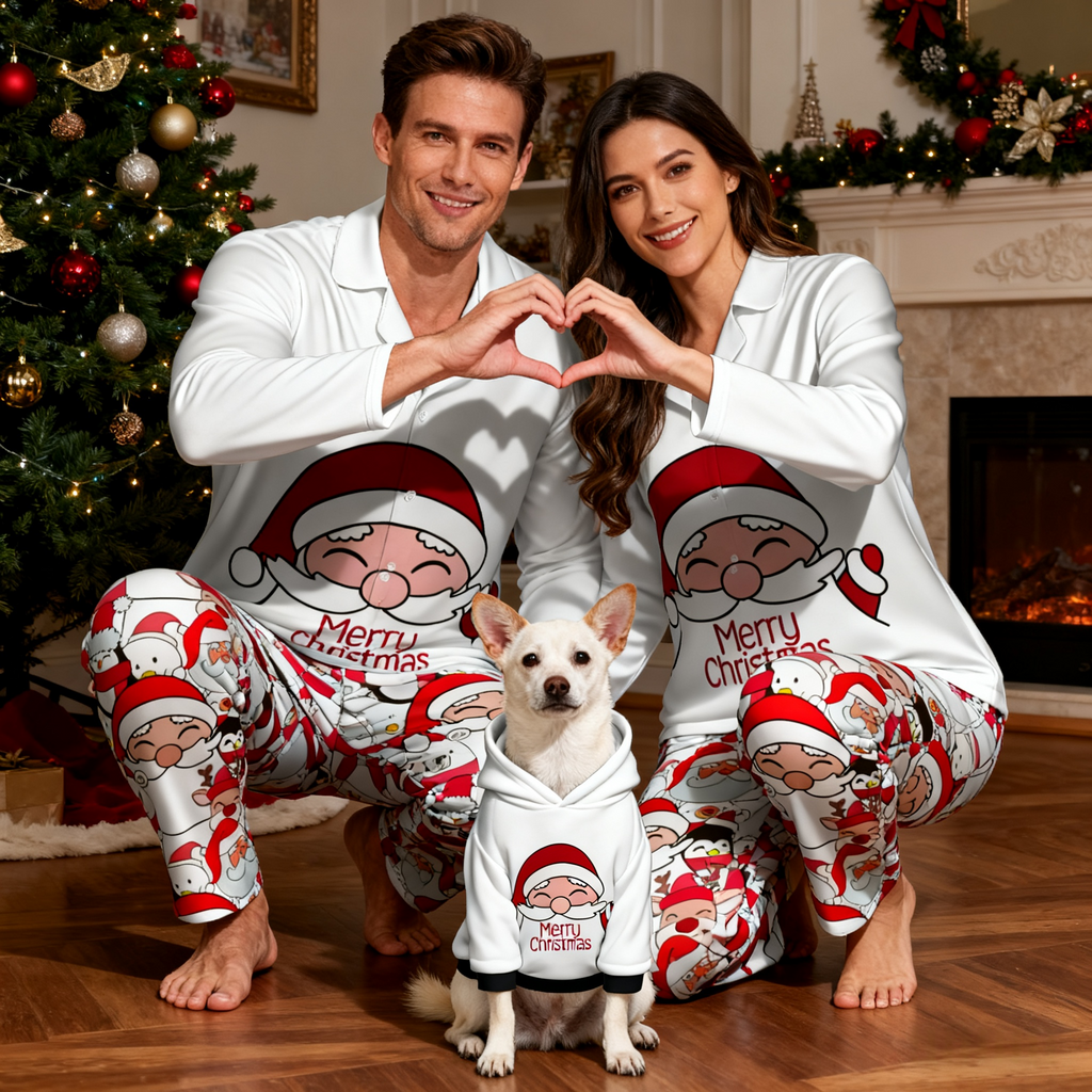 Holiday Jolly Santa Matching Pajamas