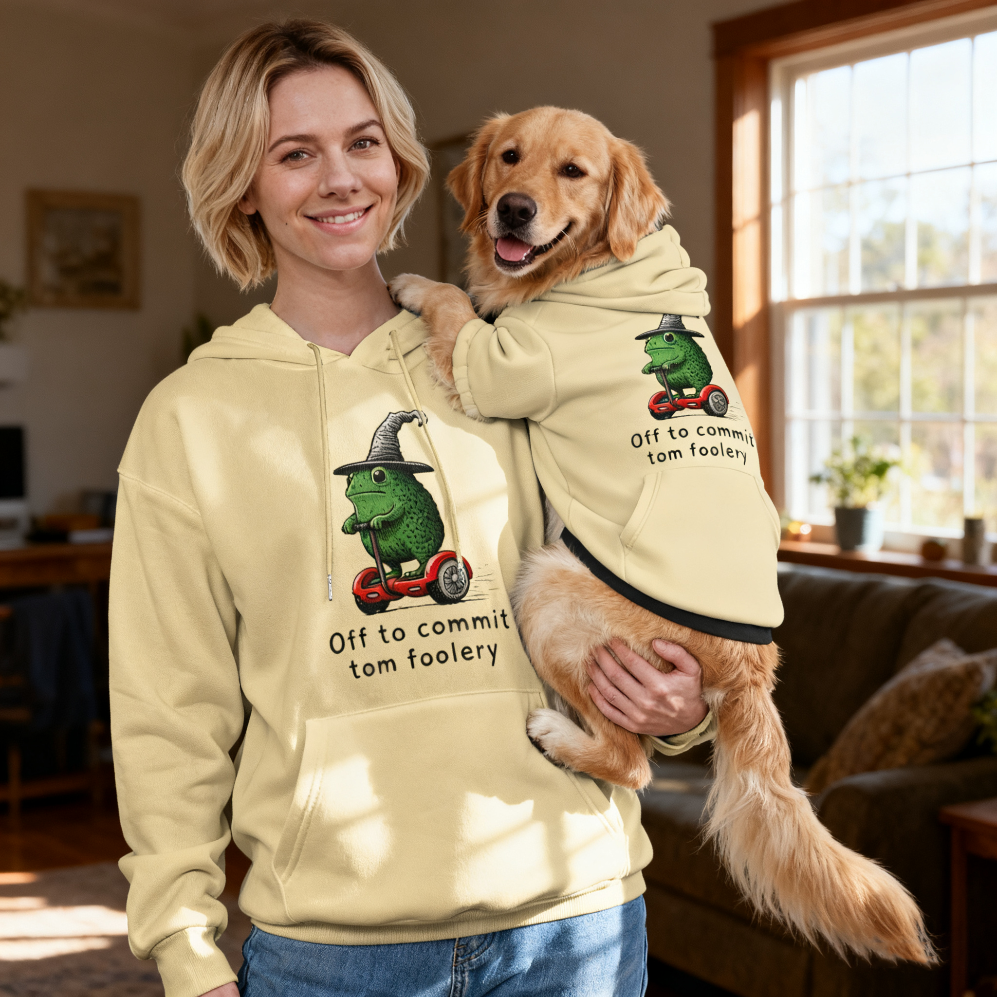 Witch Frog Scooter Dog Hoodie