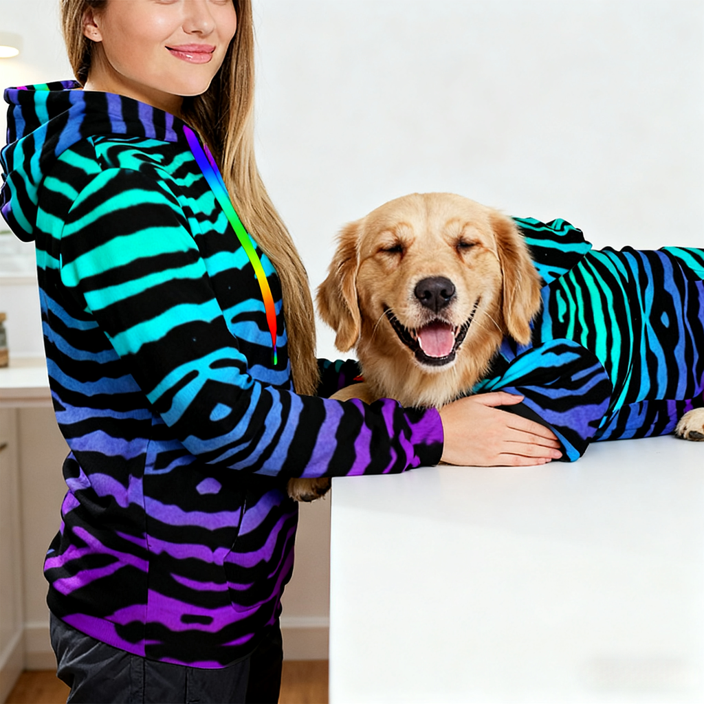 Neon Tiger Stripe Hoodie