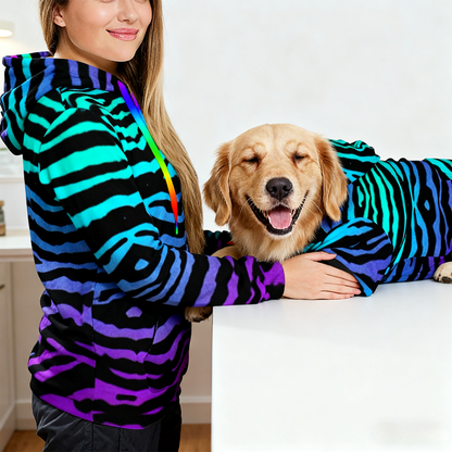 Neon Tiger Stripe Hoodie