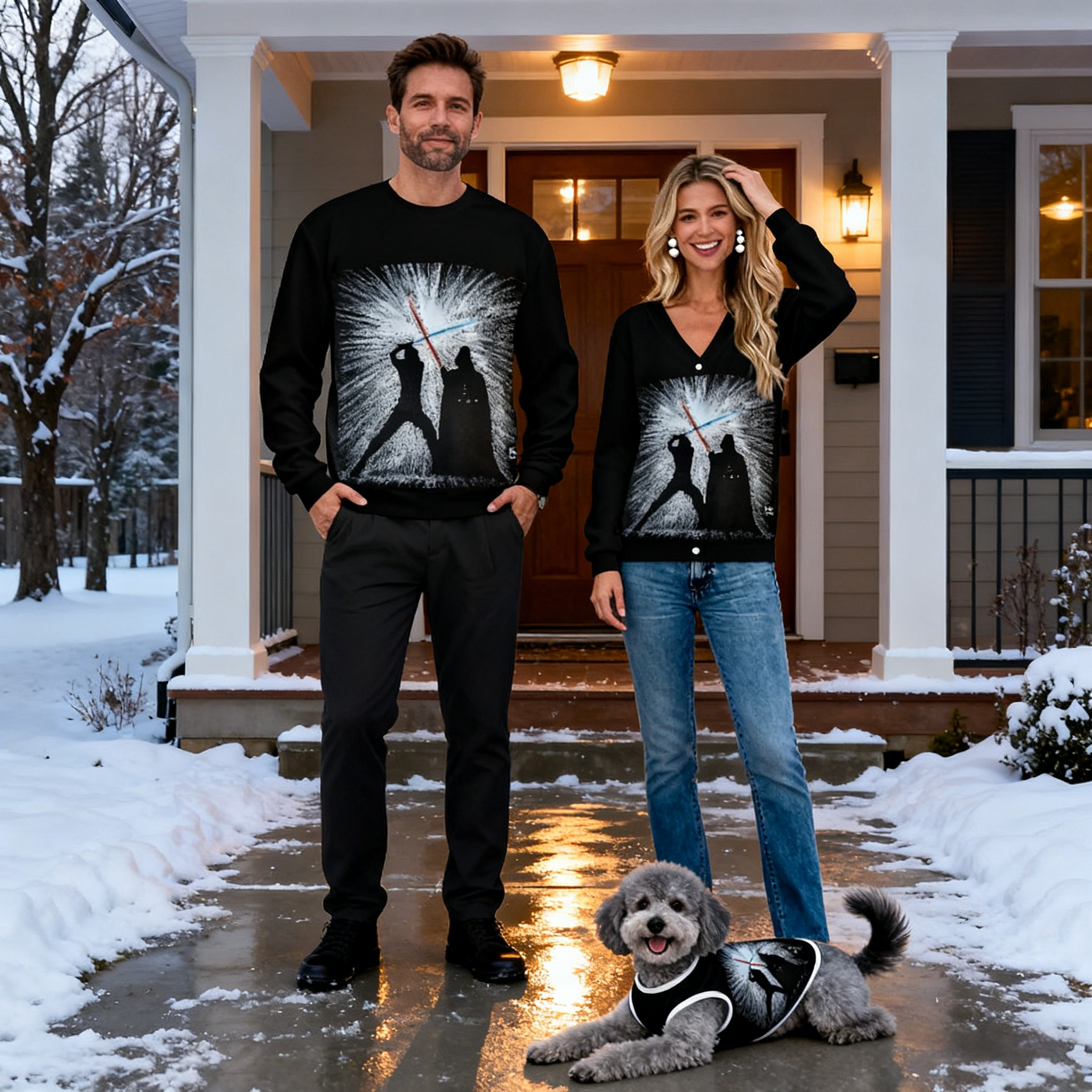 Holiday Lightsaber Sweater