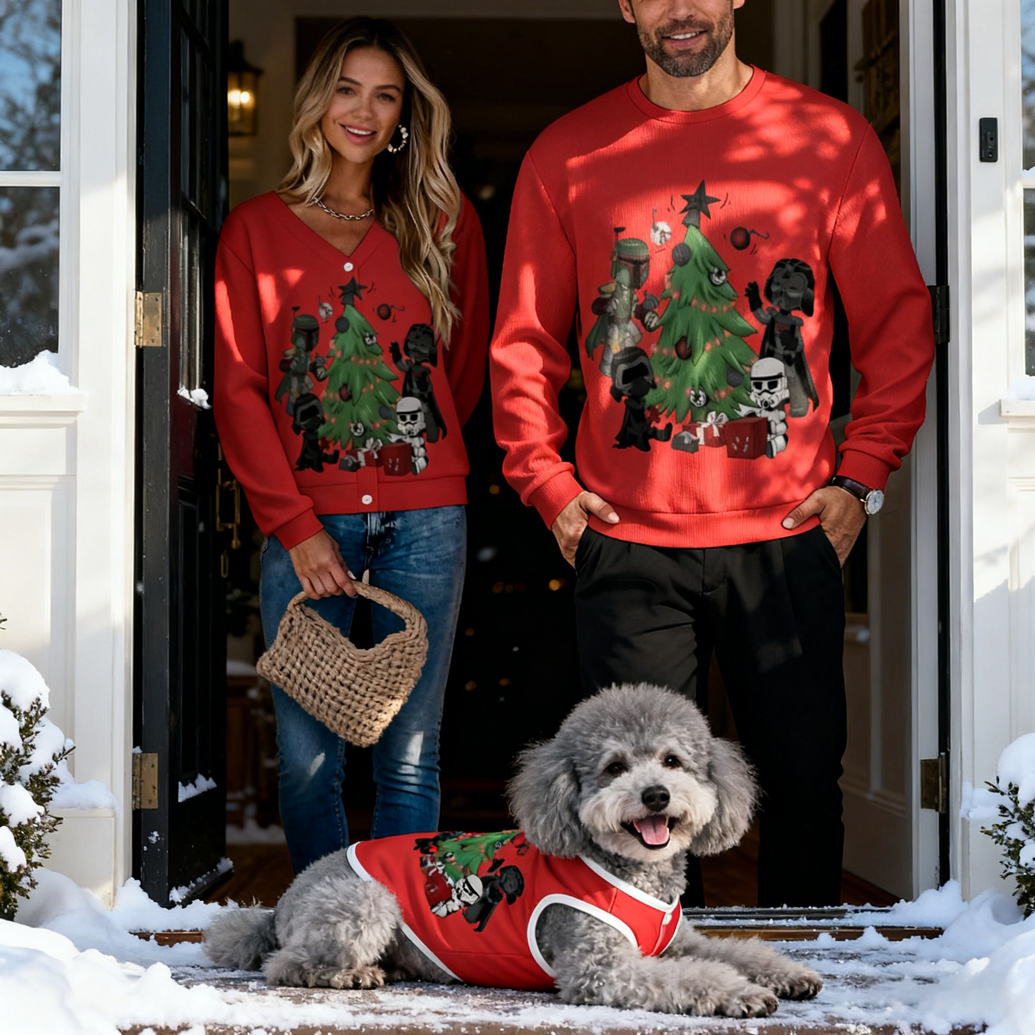 Red Xmas Tree Sweater