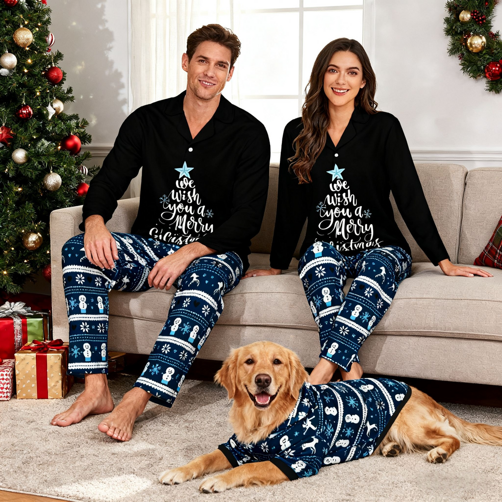 Holiday Merry Wishes Matching Pajamas