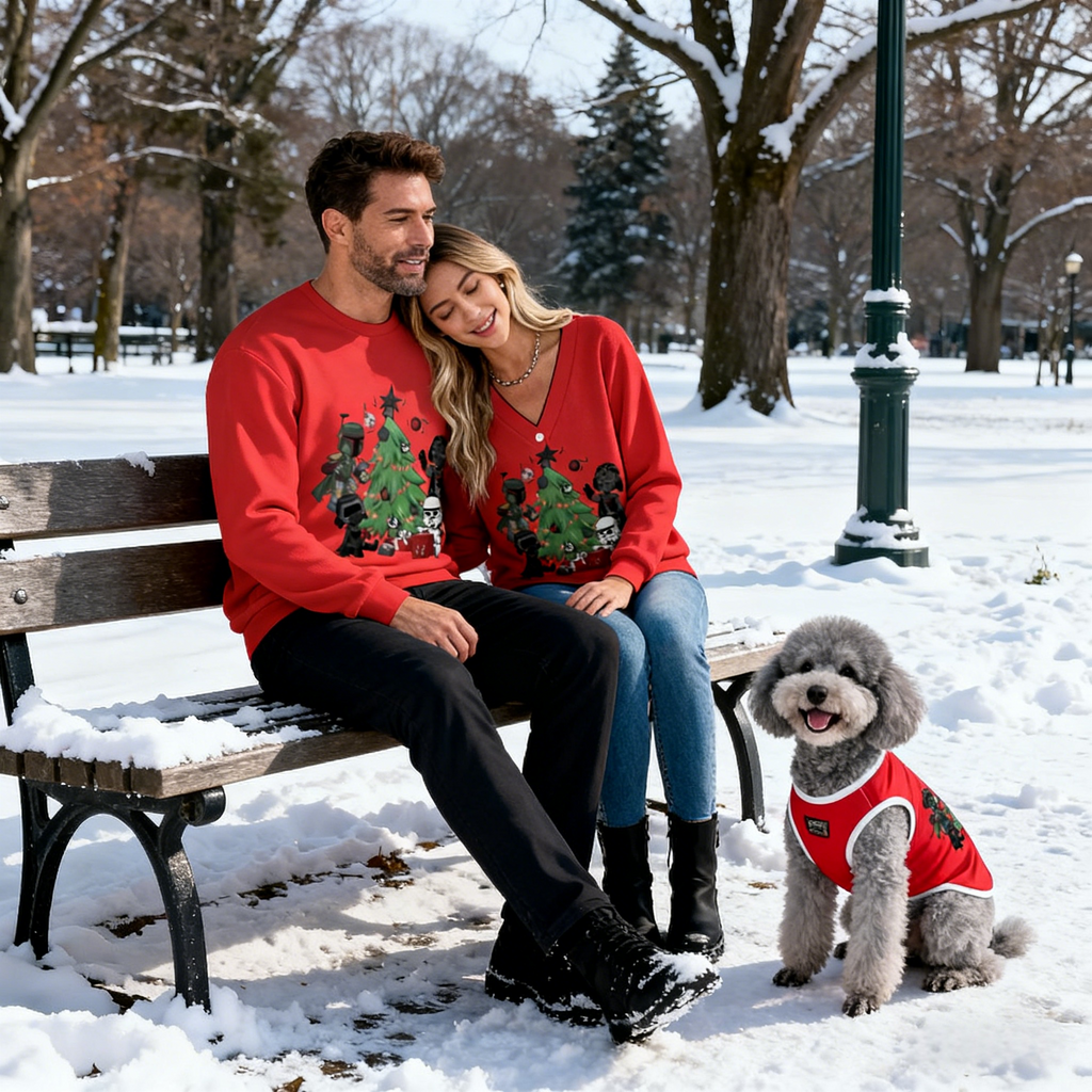 Red Xmas Tree Sweater