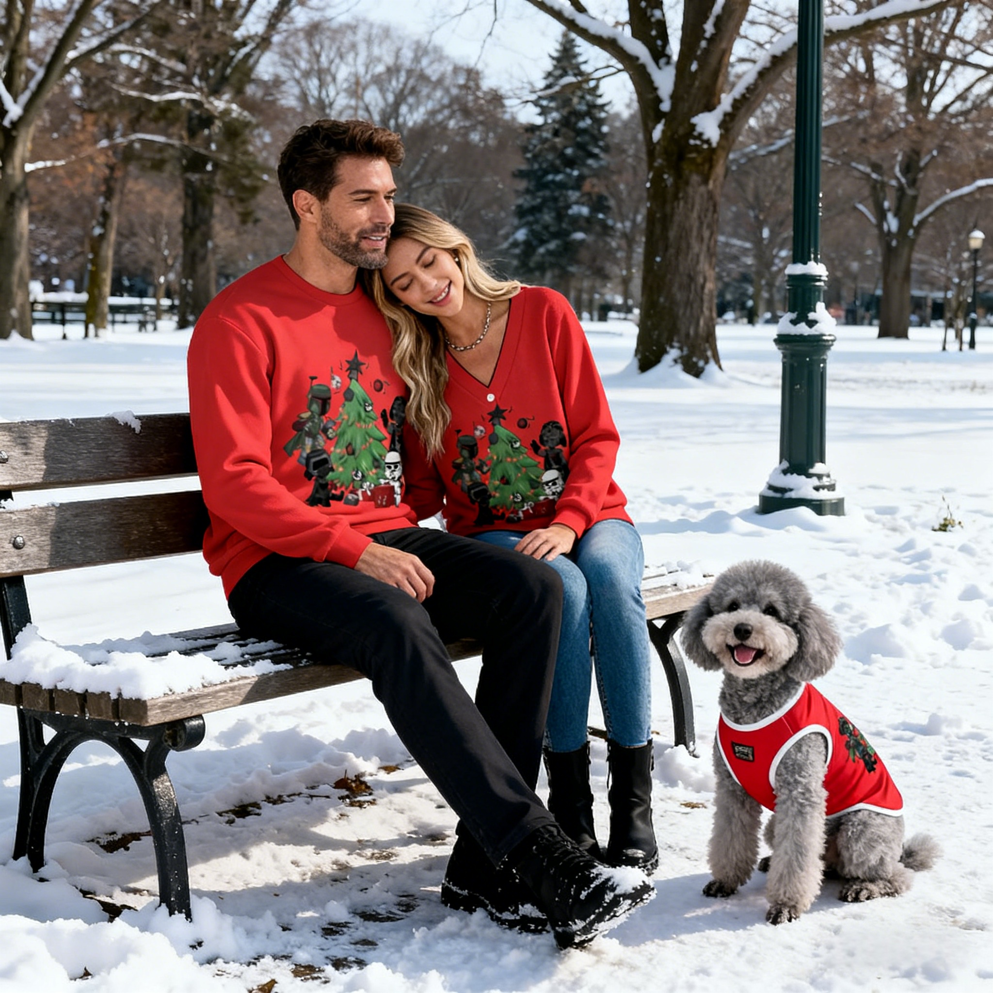 Red Xmas Tree Sweater