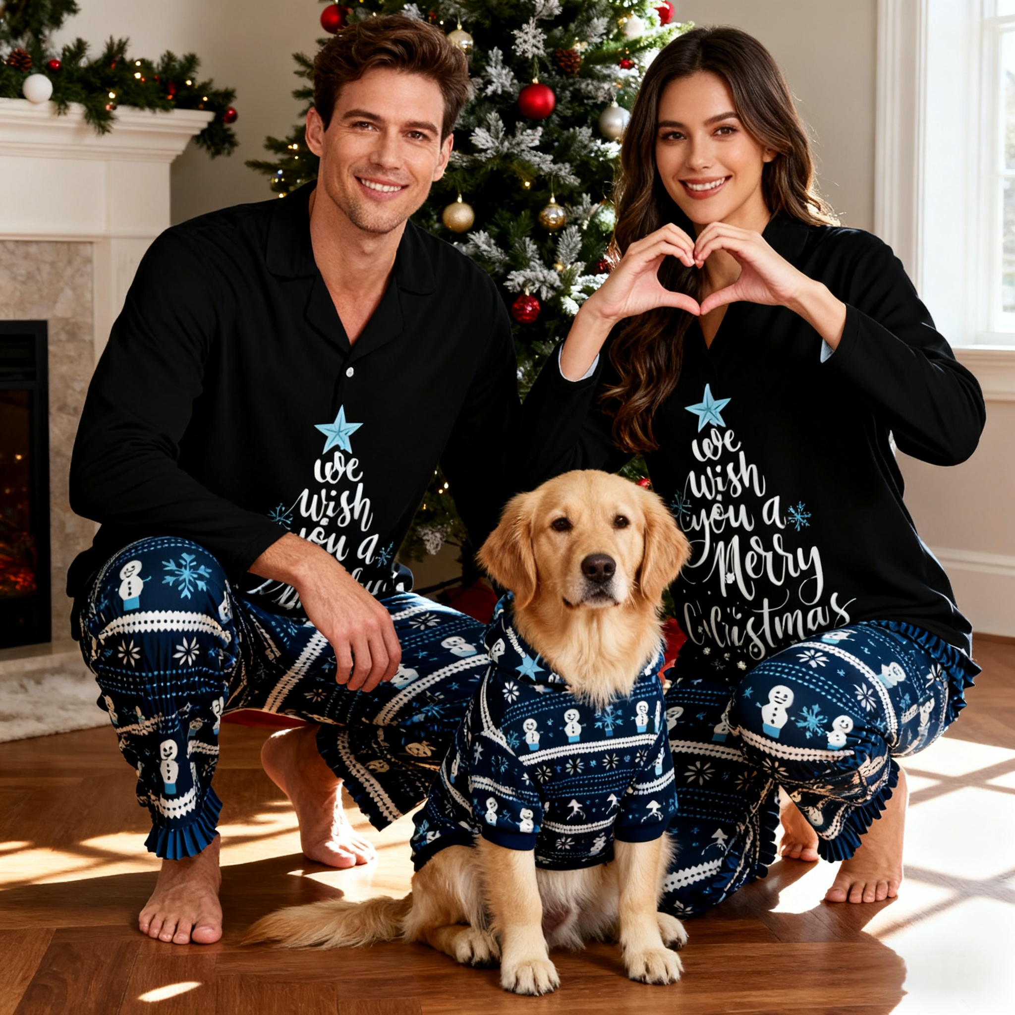 Holiday Merry Wishes Matching Pajamas