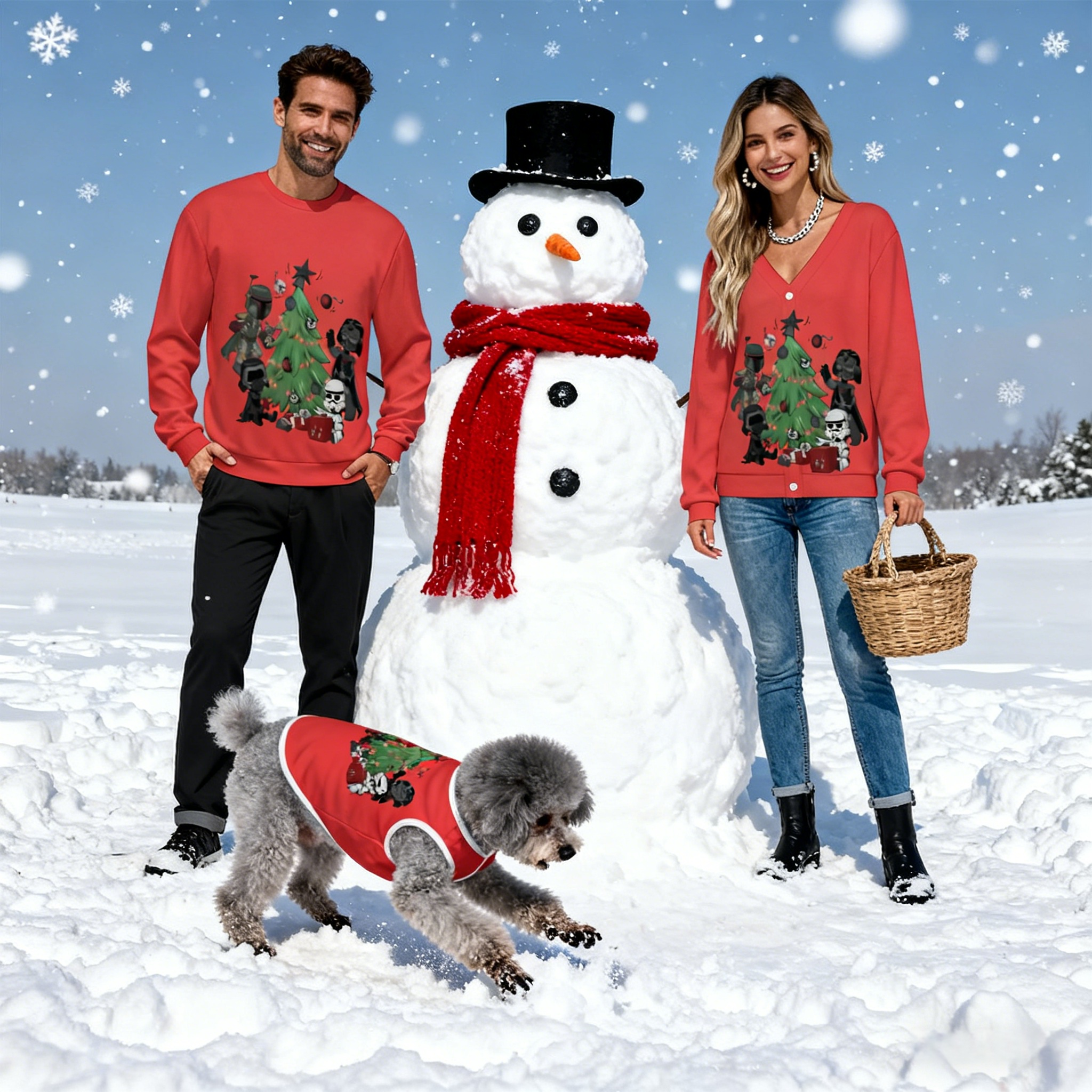 Red Xmas Tree Sweater