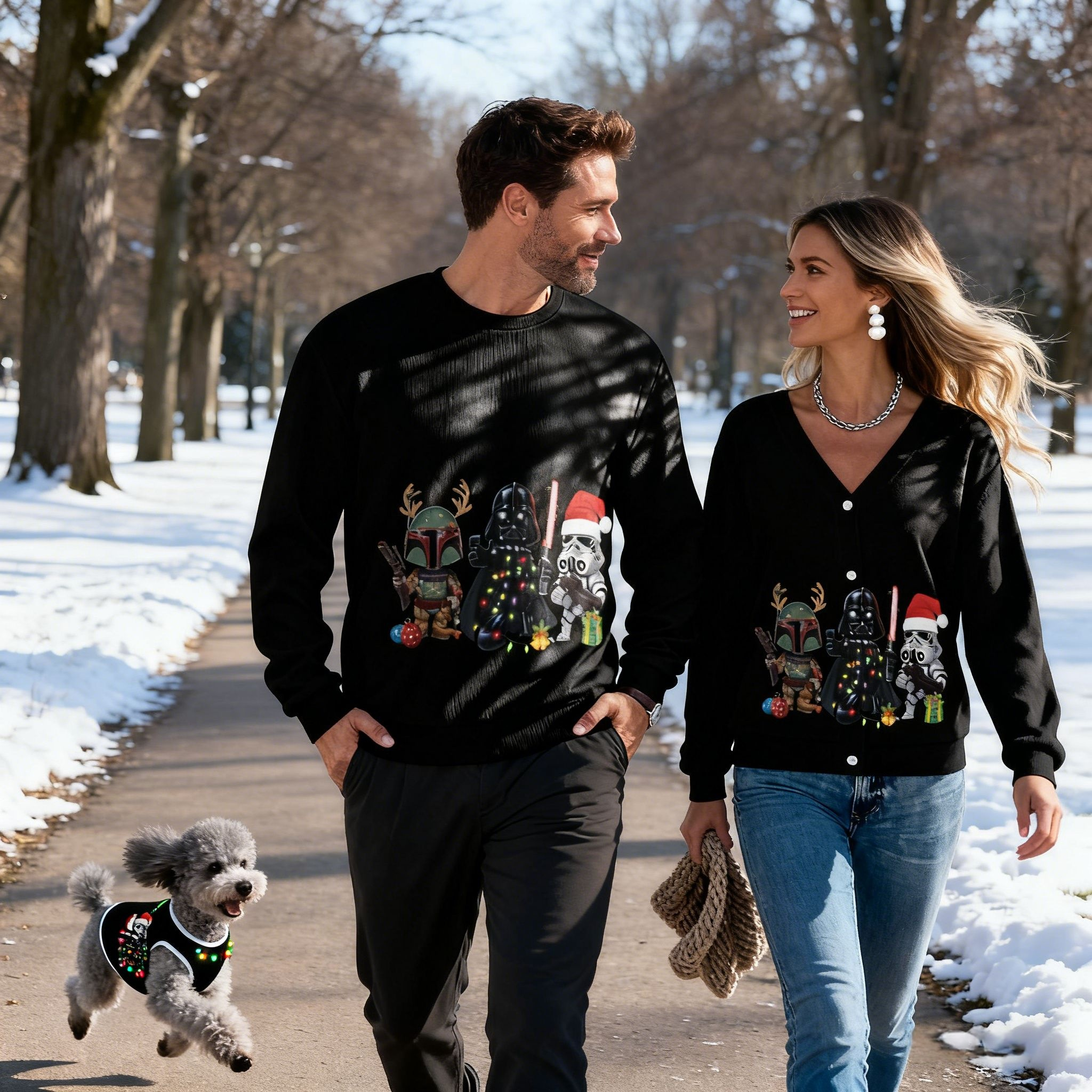 Black Holiday Squad Sweater