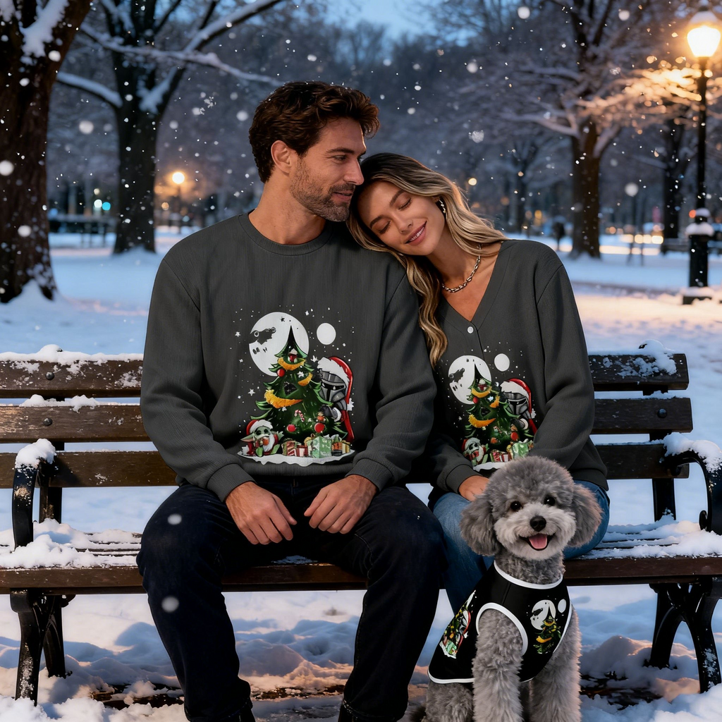 Night Tree Christmas Sweater